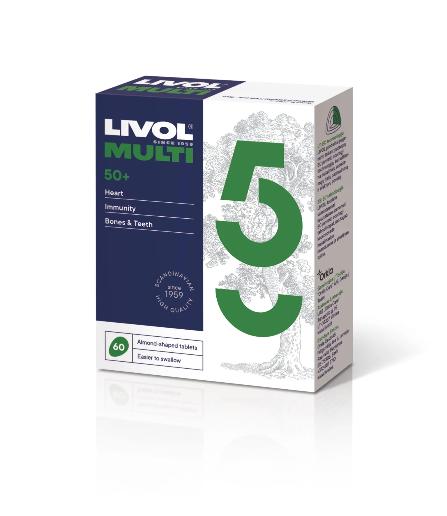 LIVOL MULTI vitaminai 50+, 60 tabl. -  