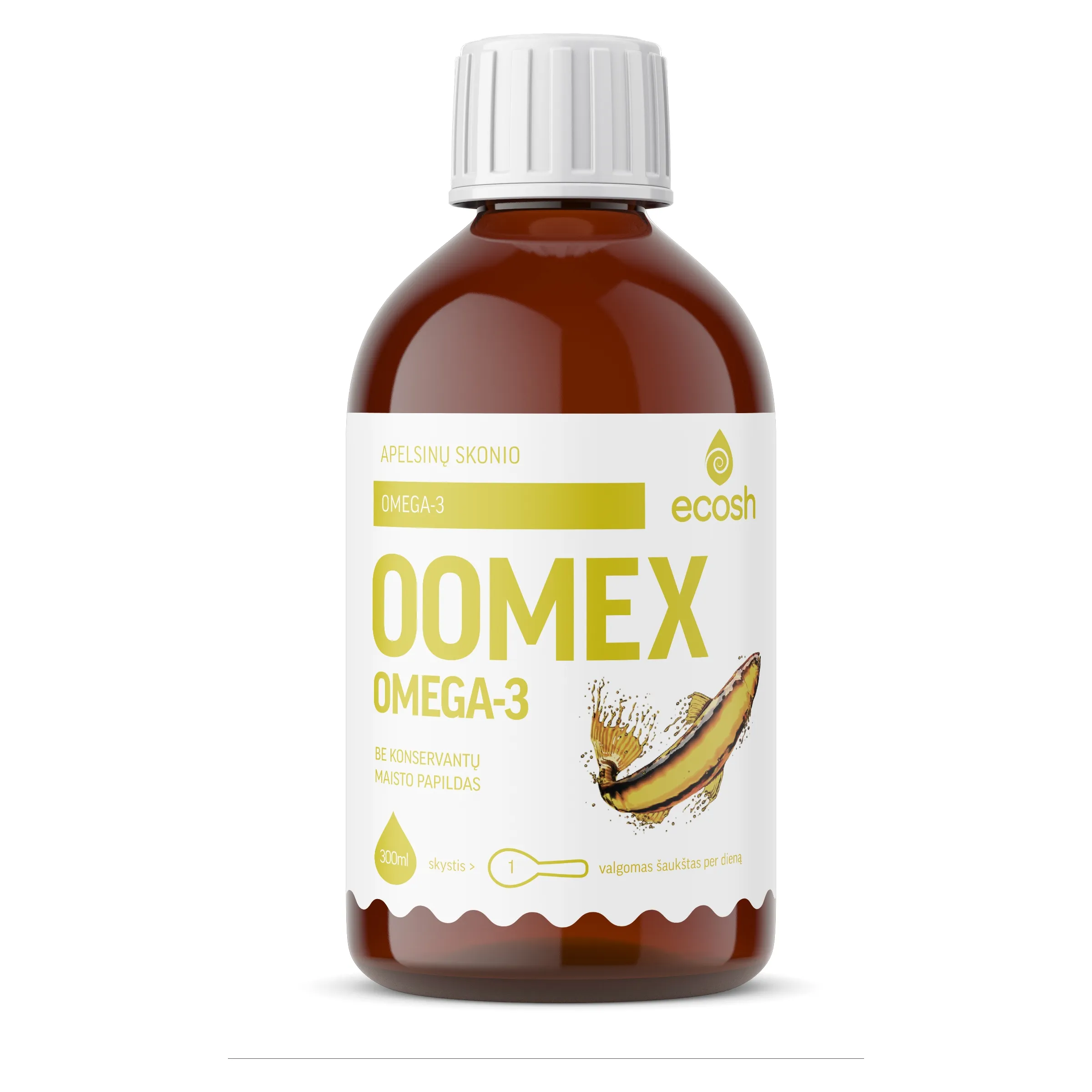 ECOSH žuvų taukai OOMEX, 300ml -  