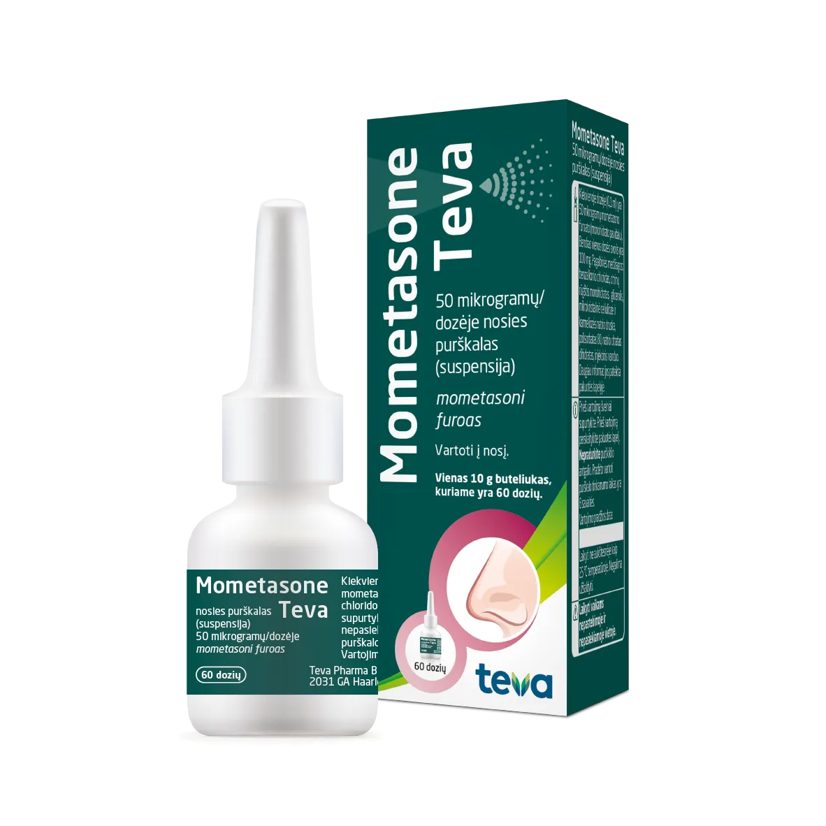 Mometasone Teva 50mcg/d.nosies purškalas 60d N1 1066899 -  