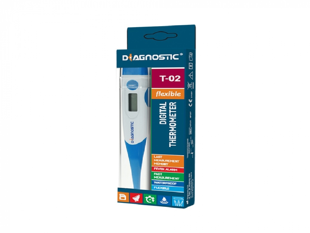 Diagnosis skaitmeninis termometras DIAGNOSTIC T-02, 1 vnt. -  