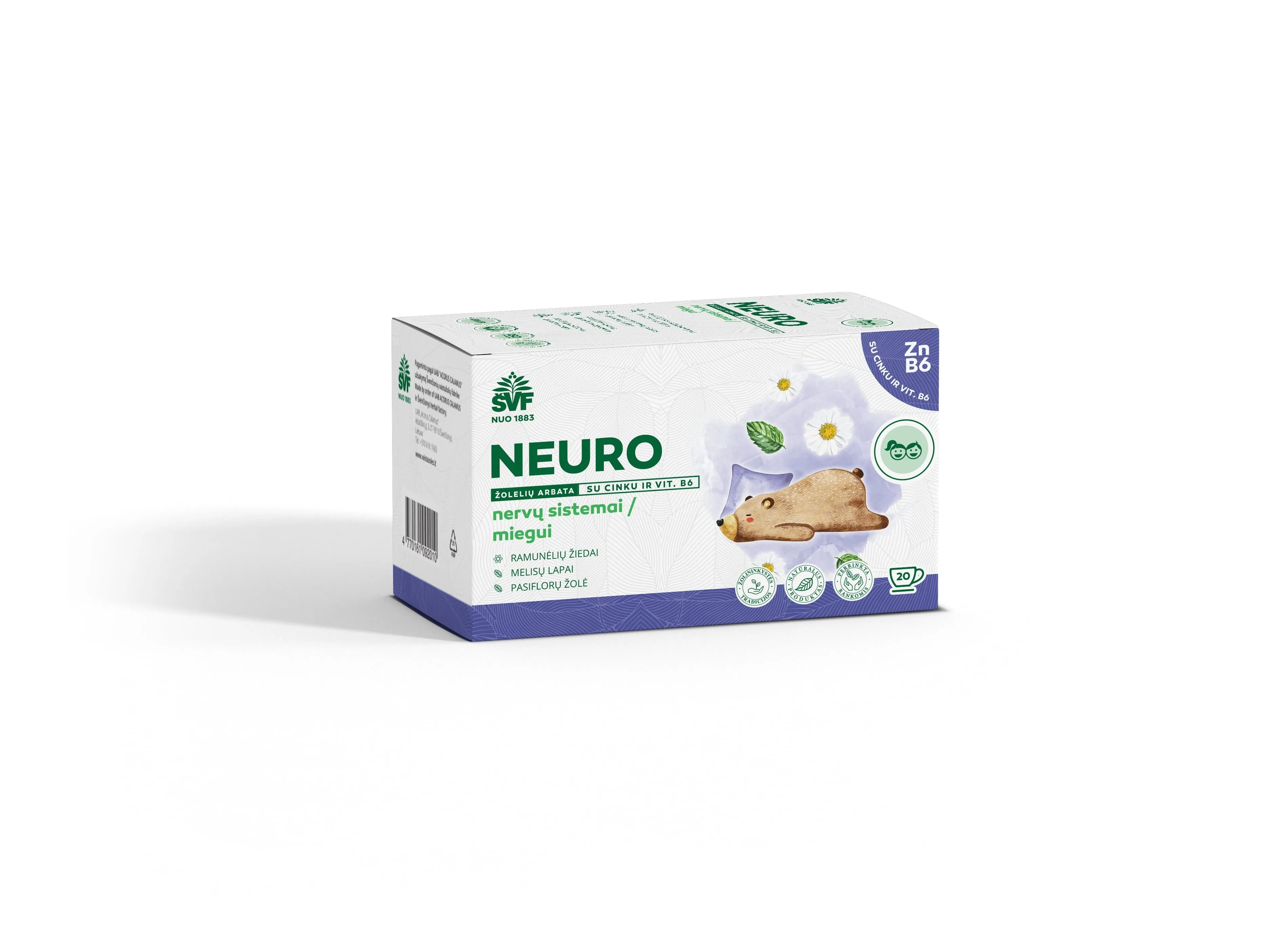 ŠVF NEURO (vaikiška linija) žolelių arbata 1.5g N20 -  