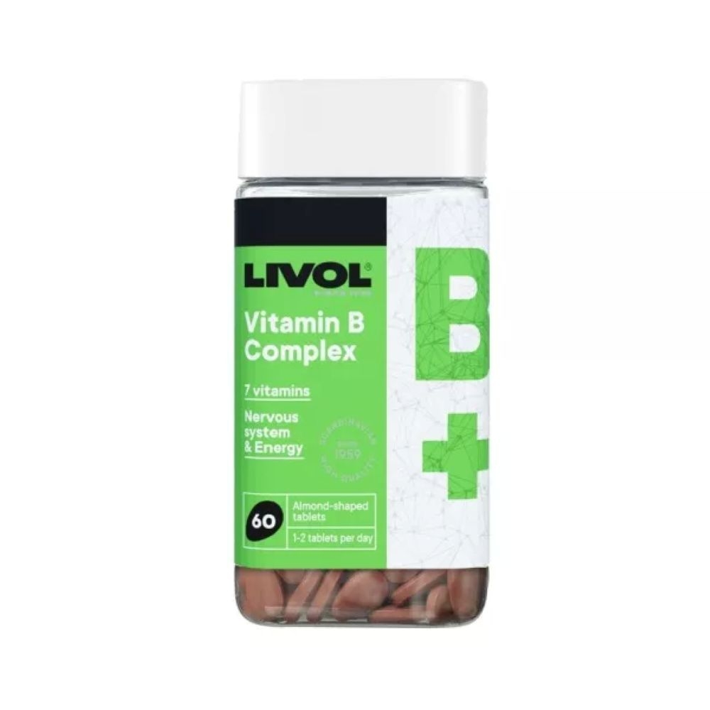 LIVOL tabletės VITAMIN B COMPLEX, N60 -  