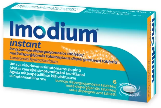 Imodium instant 2mg burnoje disperguojamos tabletės N6 -  