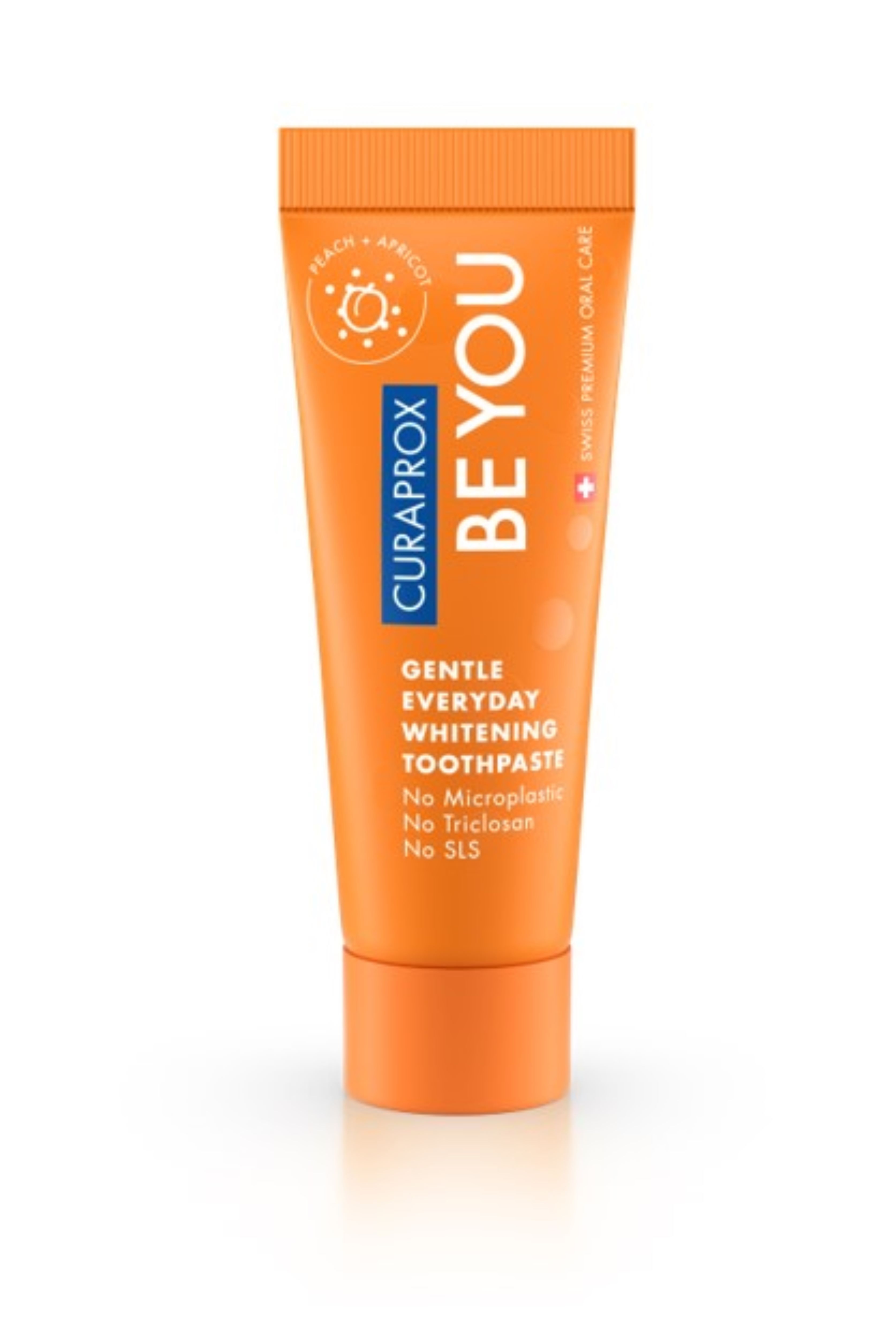 CURAPROX balinanti dantų pasta BE YOU, persikų, abrikosų ir mėtų, 10ml -  