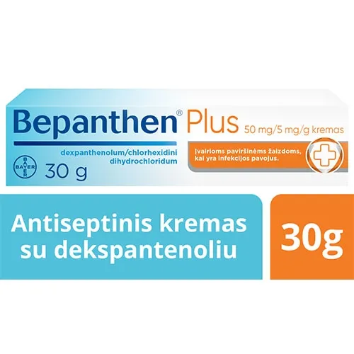 Bepanthen Plus 50mg+5mg/g kremas 30g N1 -  5