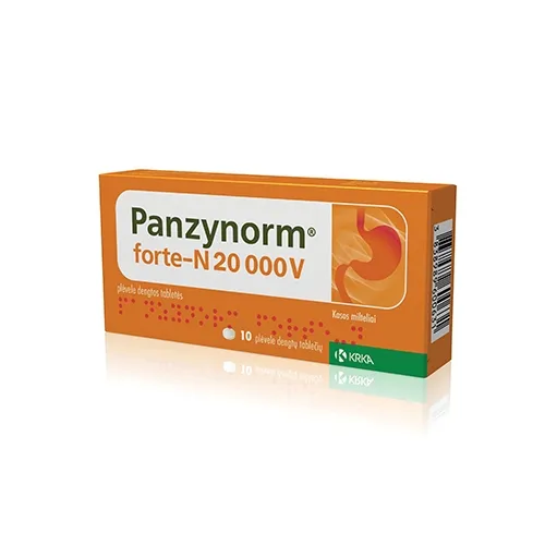 Panzynorm forte-N plėvele dengtos tabletės N10 -  