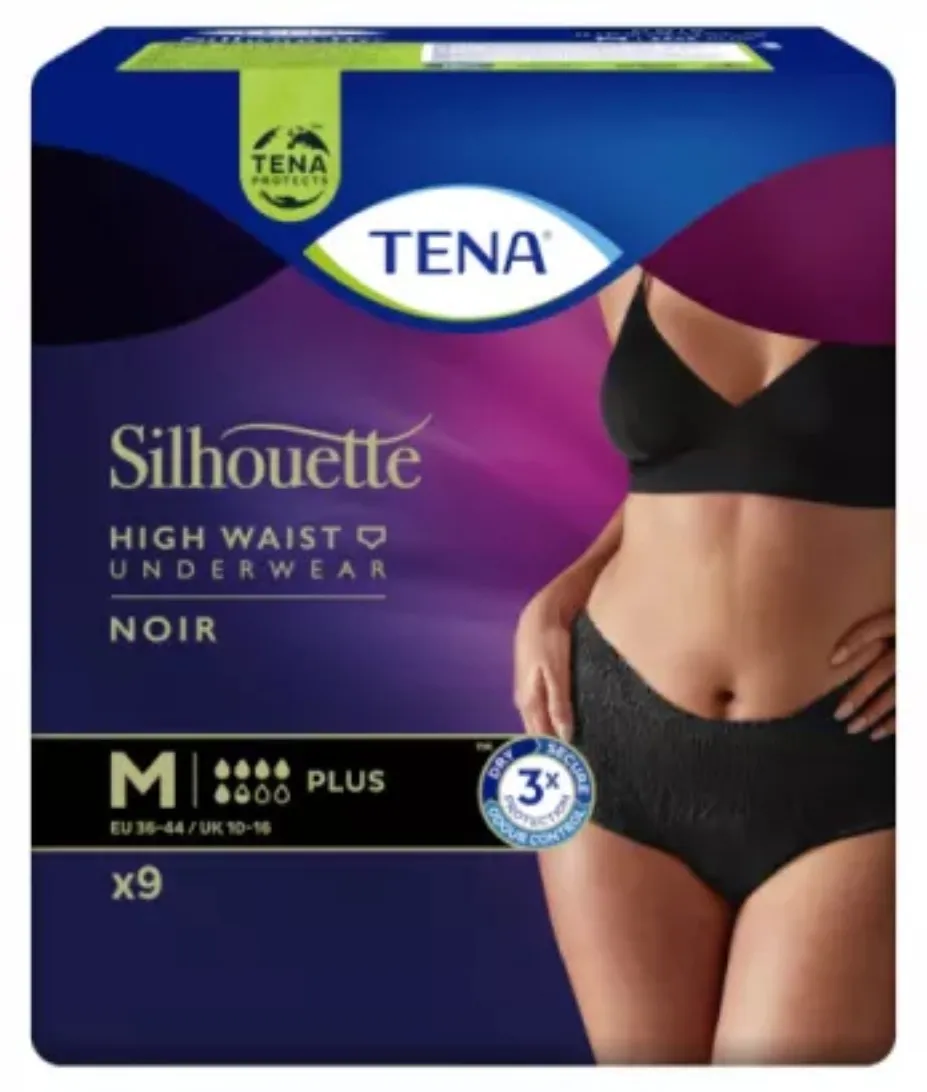 TENA sauskelnės kelnaitės SILHOUETTE NOIR PLUS, M dydis, N9 -  