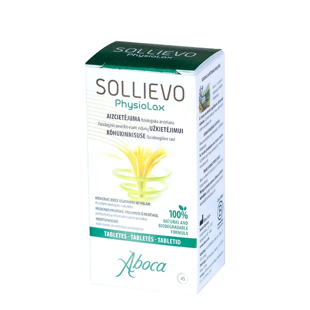 SOLLIEVO PhysioLax tabletės, N45 -  