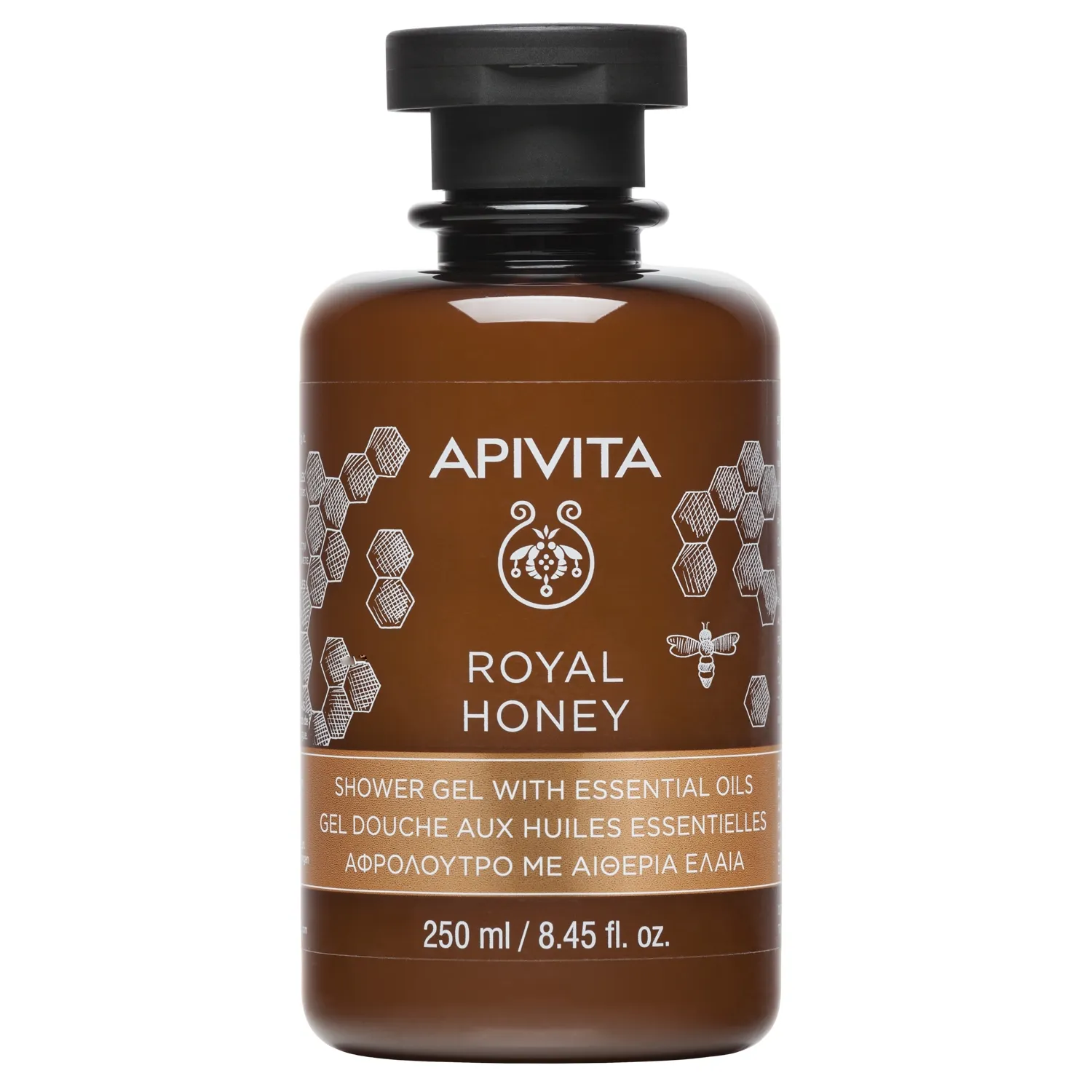APIVITA prausiklis su medumi, sausai odai, 250ml -  