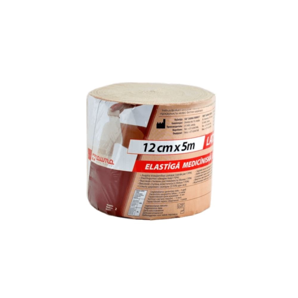 LAUMA elastinis tvarstis, 12 cm x 5 m -  