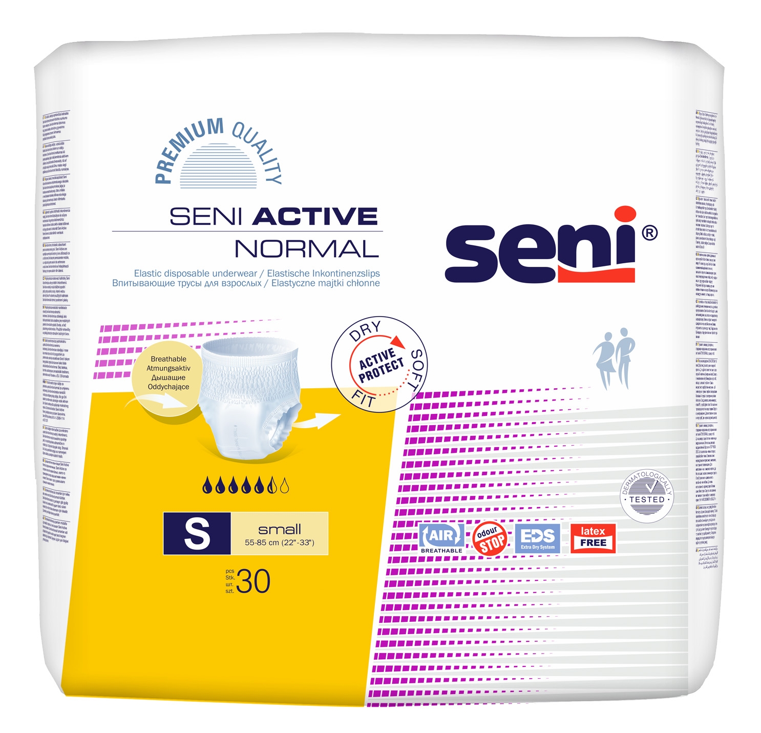 SENI Active Normal S (premium) sausk.-keln. N30 -  