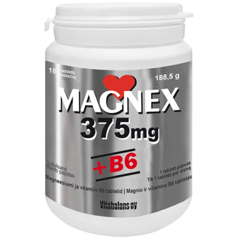 VITABALANS MAGNEX 375mg + B6, 180 tablečių -  
