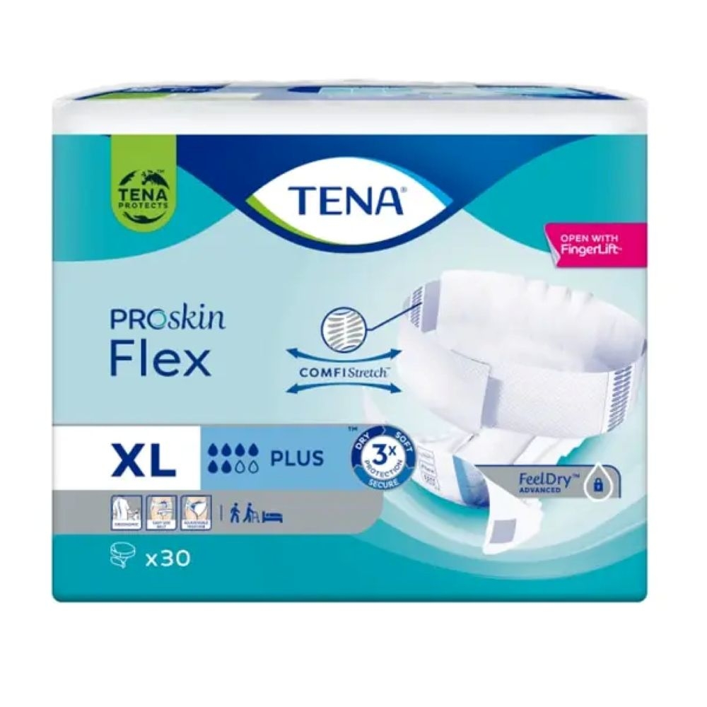 TENA sauskelnės FLEX PLUS, XL dydis, N30 -  