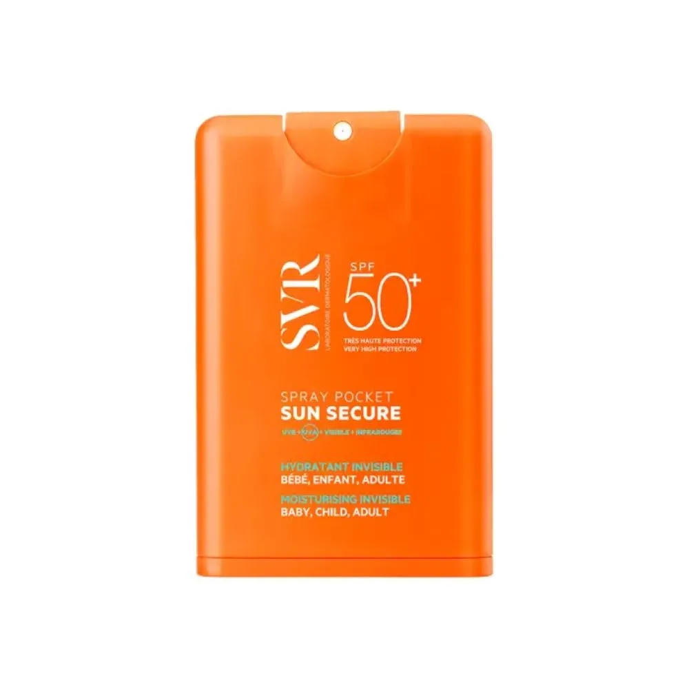 SVR purškiama apsauga nuo saulės SUN SECURE SPRAY POCKET, SPF50+, 20ml -  