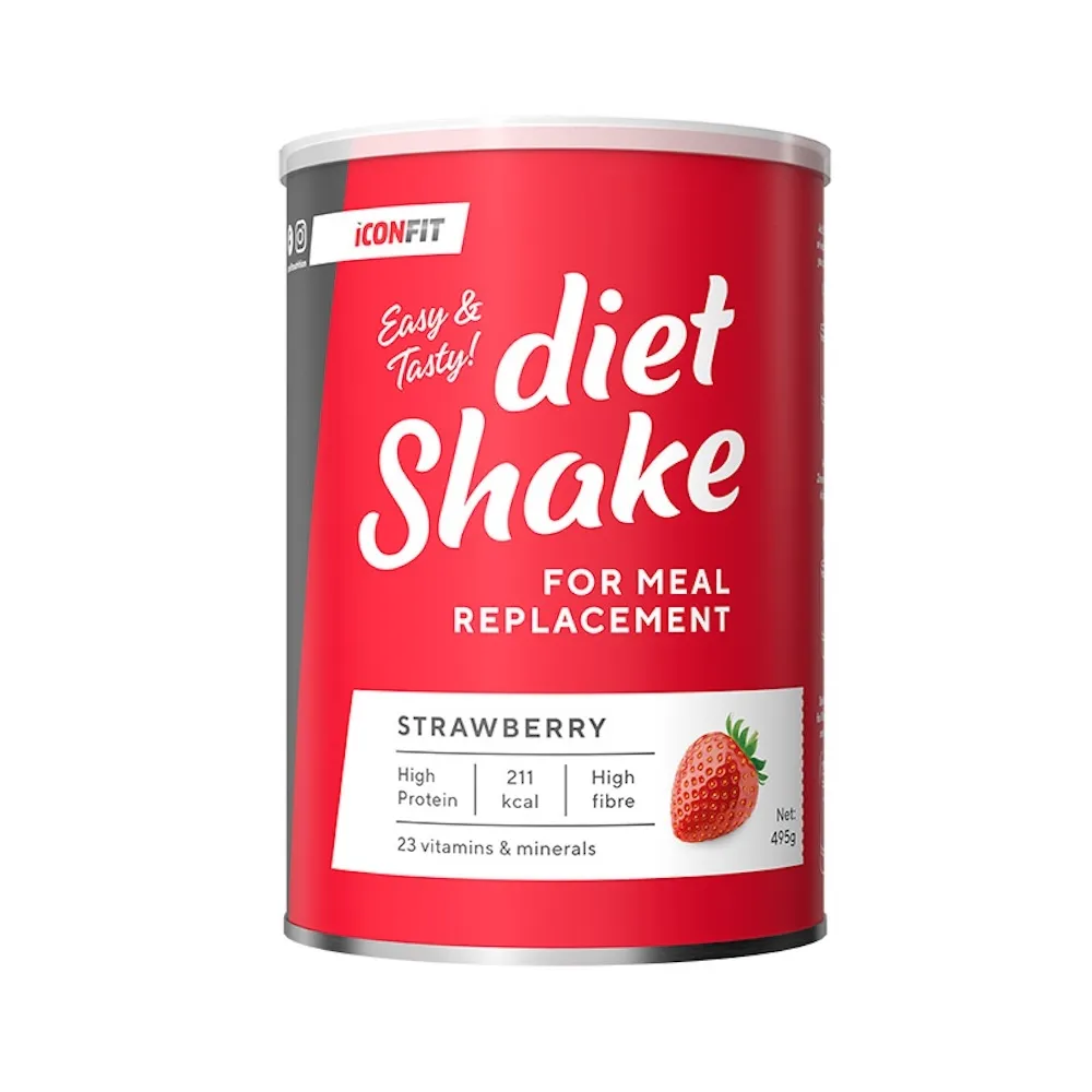 ICONFIT Dietinis kokteilis 495g - Braškių skonio -  