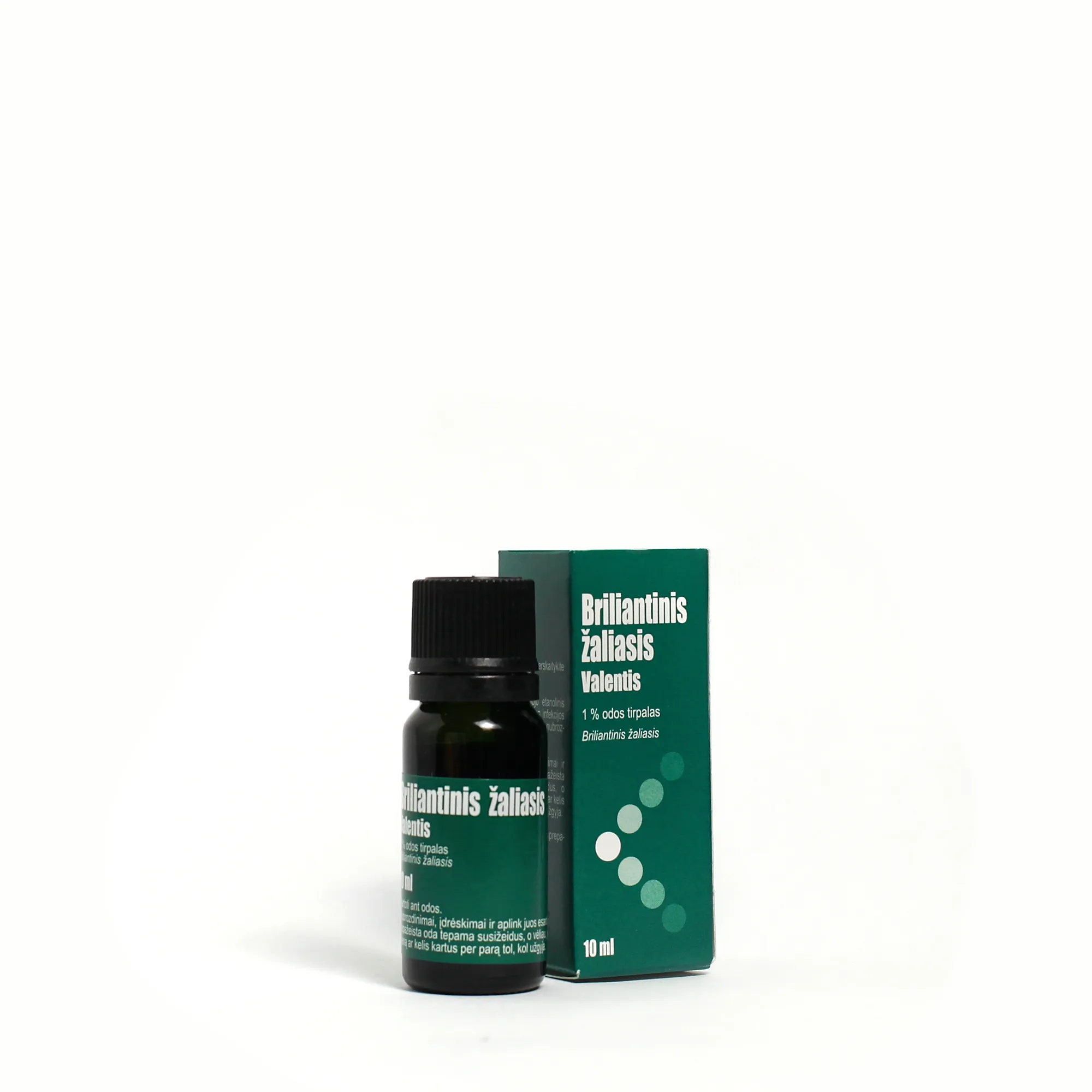 Briliantinis žaliasis Valentis 10mg/ml odos tirpalas 10ml -  