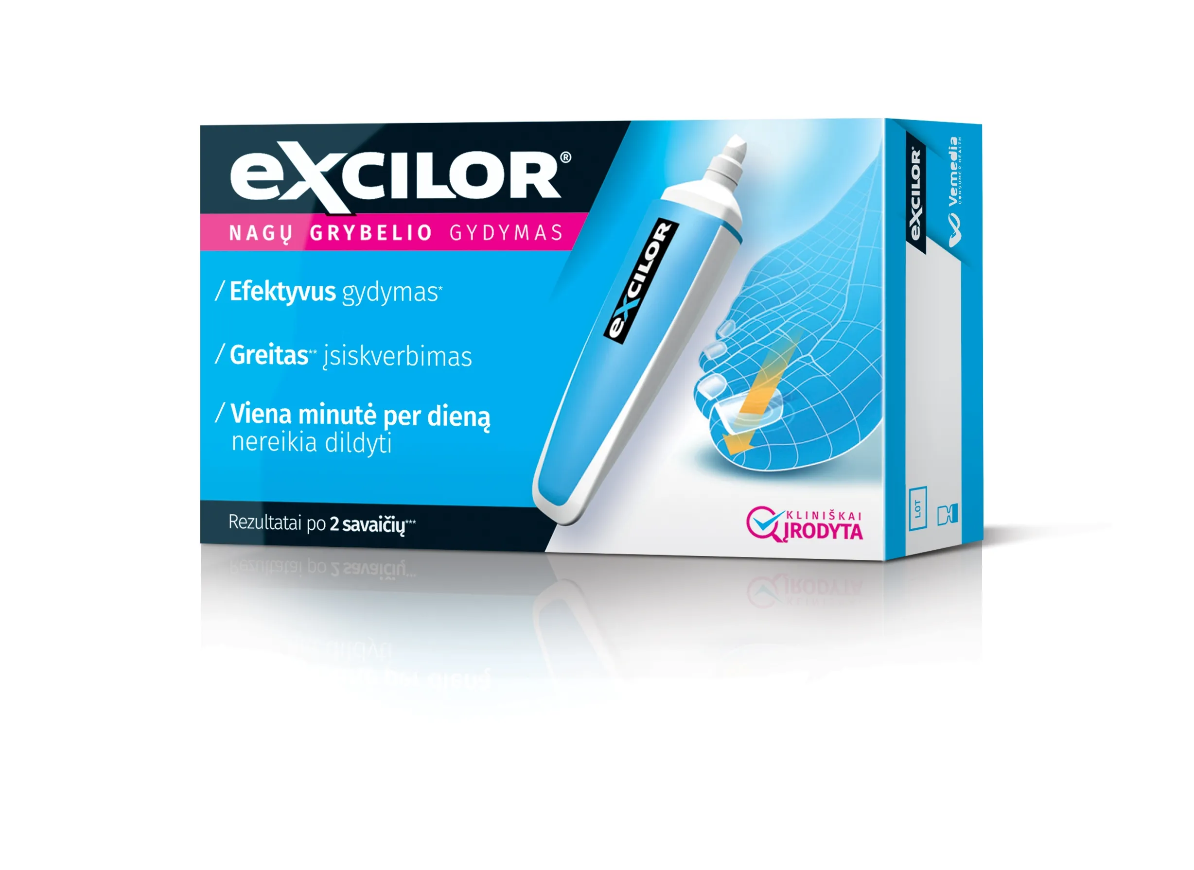 EXCILOR pieštukas nagų grybeliui gydyti PEN, 3.3ml -  