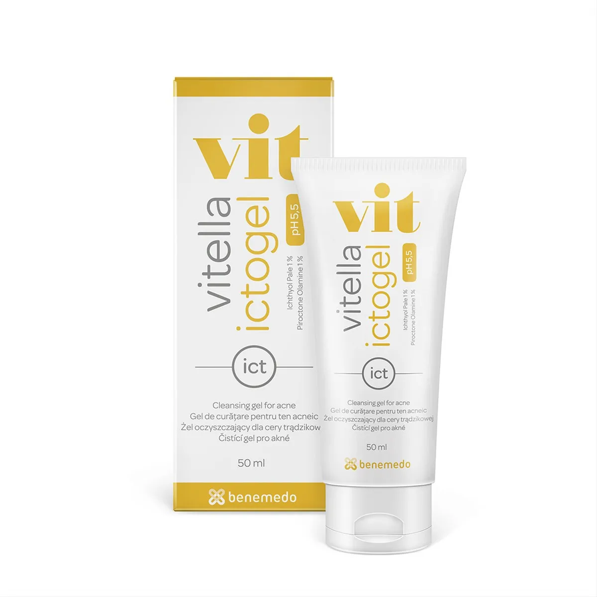 VITELLA prausimosi gelis riebiai odai ICTOGEL, 50ml -  