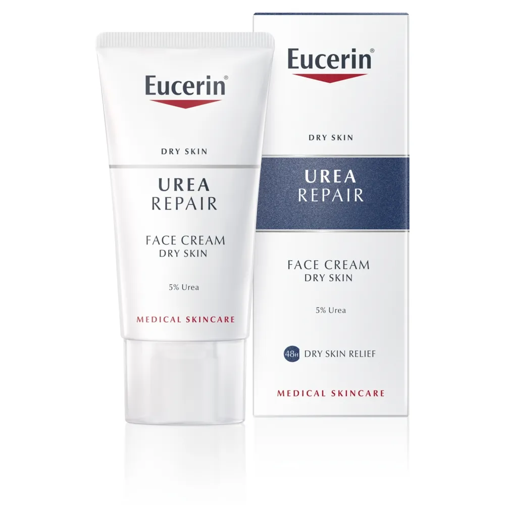 EUCERIN dieninis veido kremas su 5% šlapalo UREAREPAIR, 50 ml -  