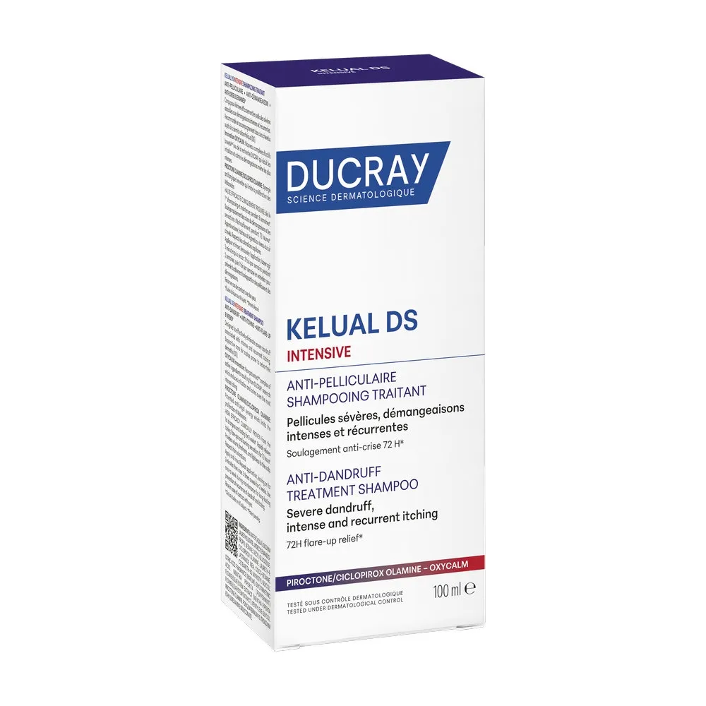 DUCRAY šampūnas nuo pleiskanų KELUAL DS INTENSIVE, 100 ml -  
