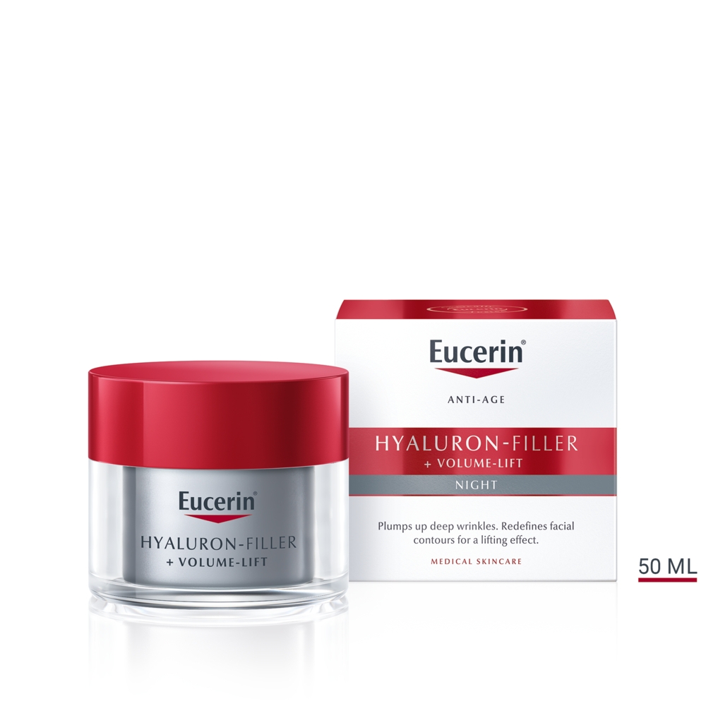 EUCERIN naktinis kremas HYALURON-FILLER+VOLUME-LIFT, 50 ml -  
