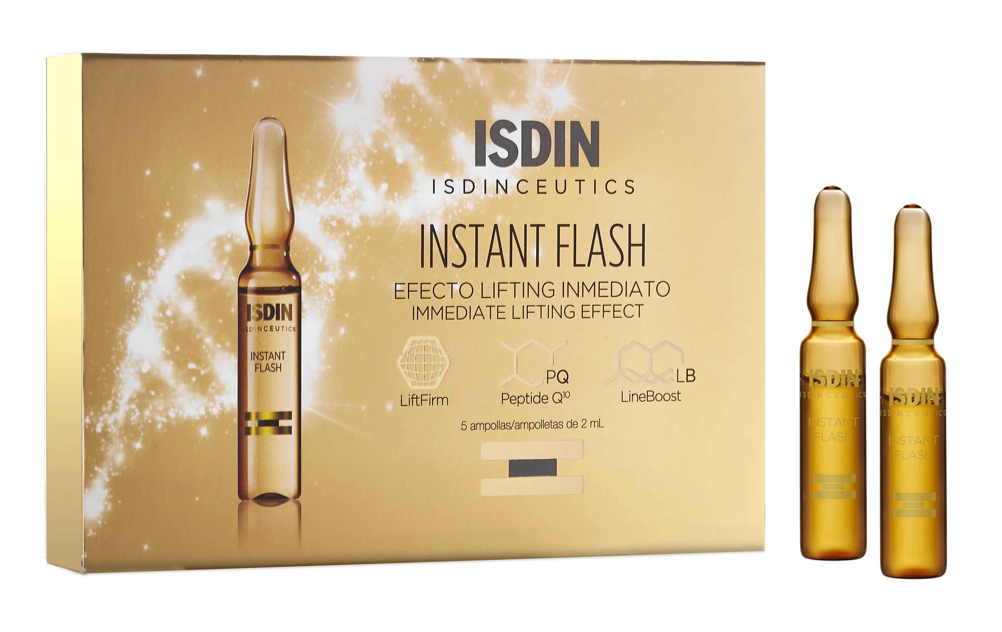 ISDIN intensyvaus poveikio veido ampulės INSTANT FLASH, 2ml x N5 -  