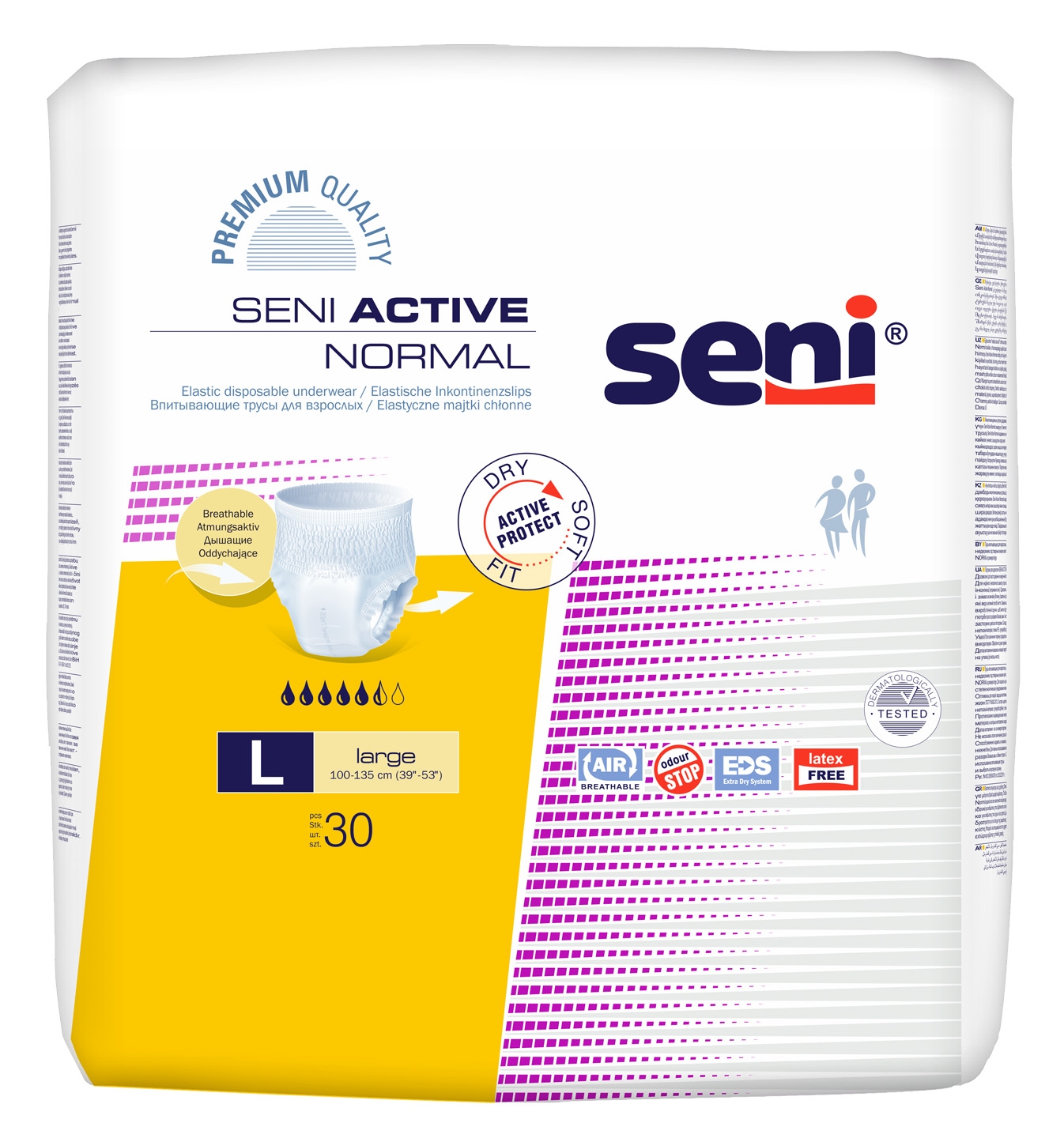 SENI Active Normal L (premium) sausk.-keln. N30 -  