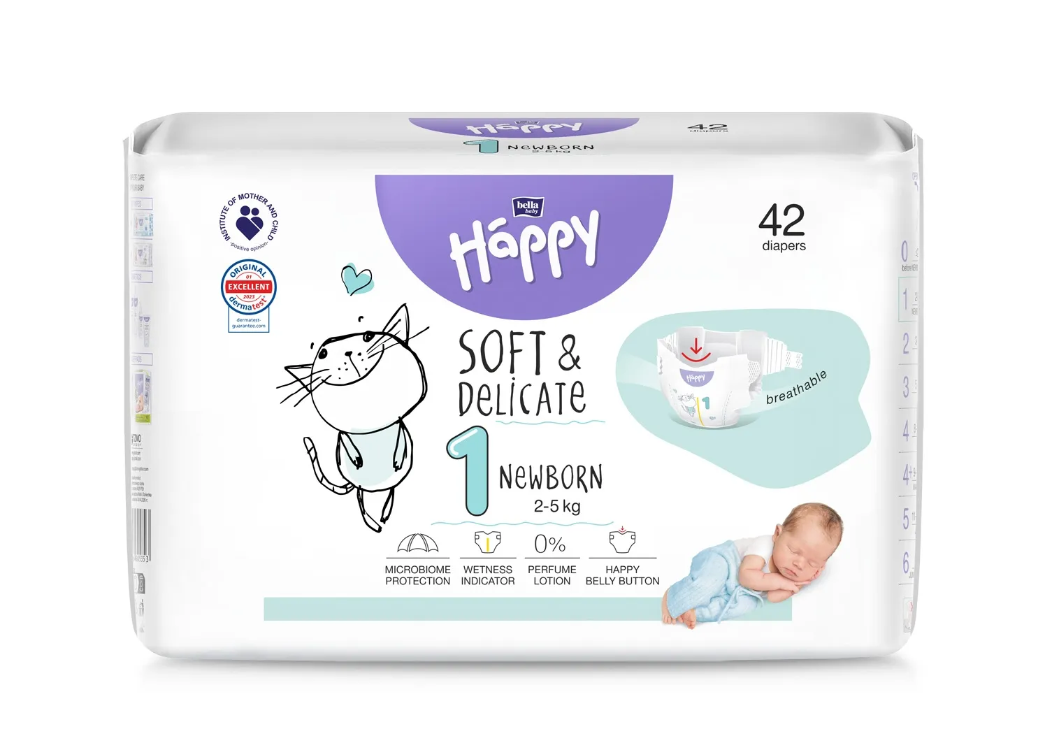 HAPPY sausk.vaik.Newborn N42, 2-5 kg  -  