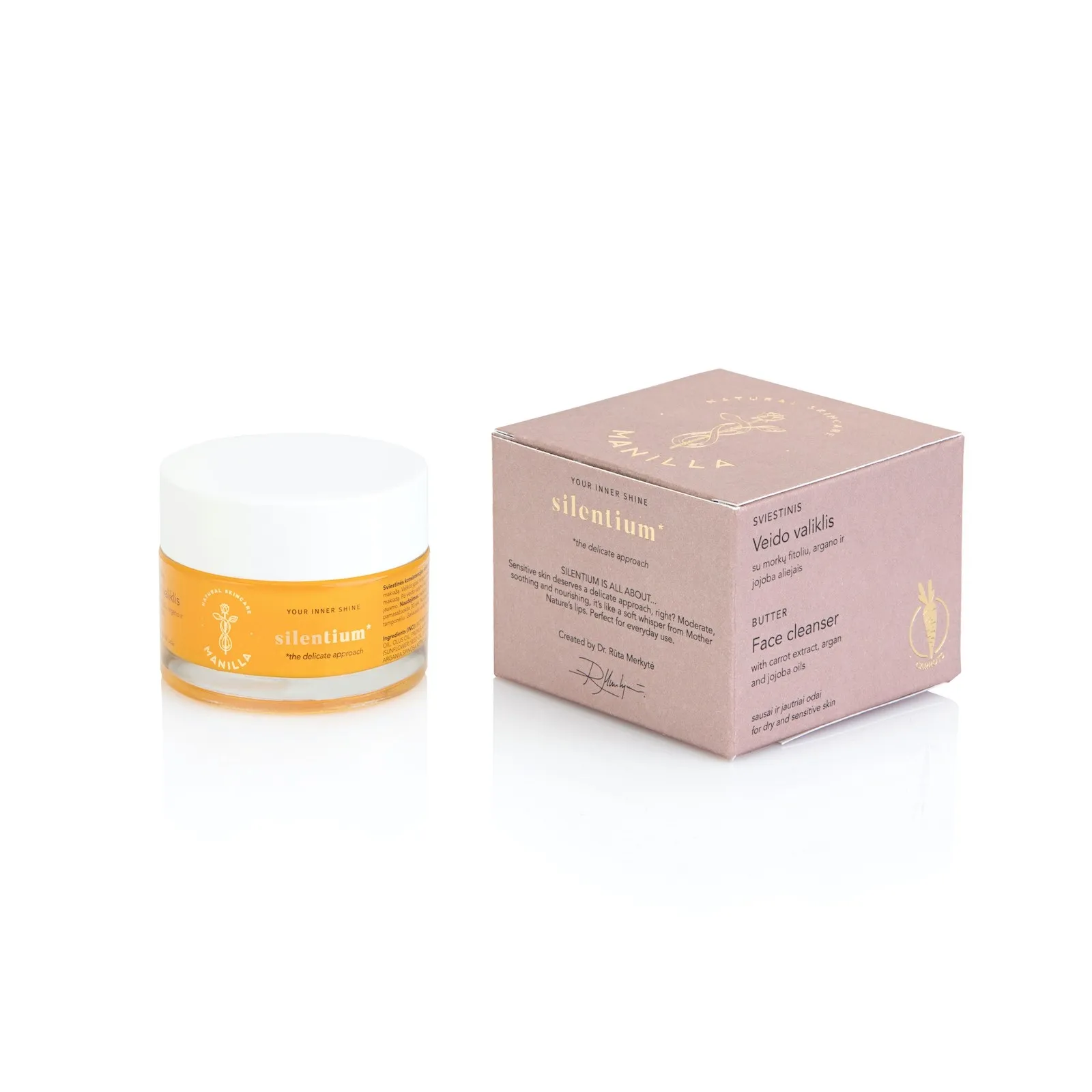 MANILLA sviestinis veido valiklis SILENTIUM, 50ml -  