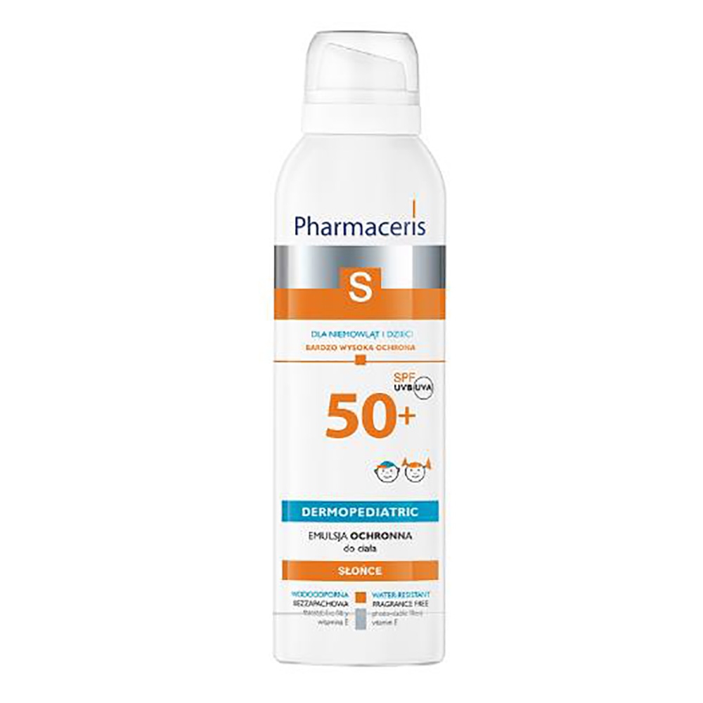 PHARMACERIS S, PROTECTIVE LOTION kūnui, kūdik. ir vaikams,SPF50+,150ml -  
