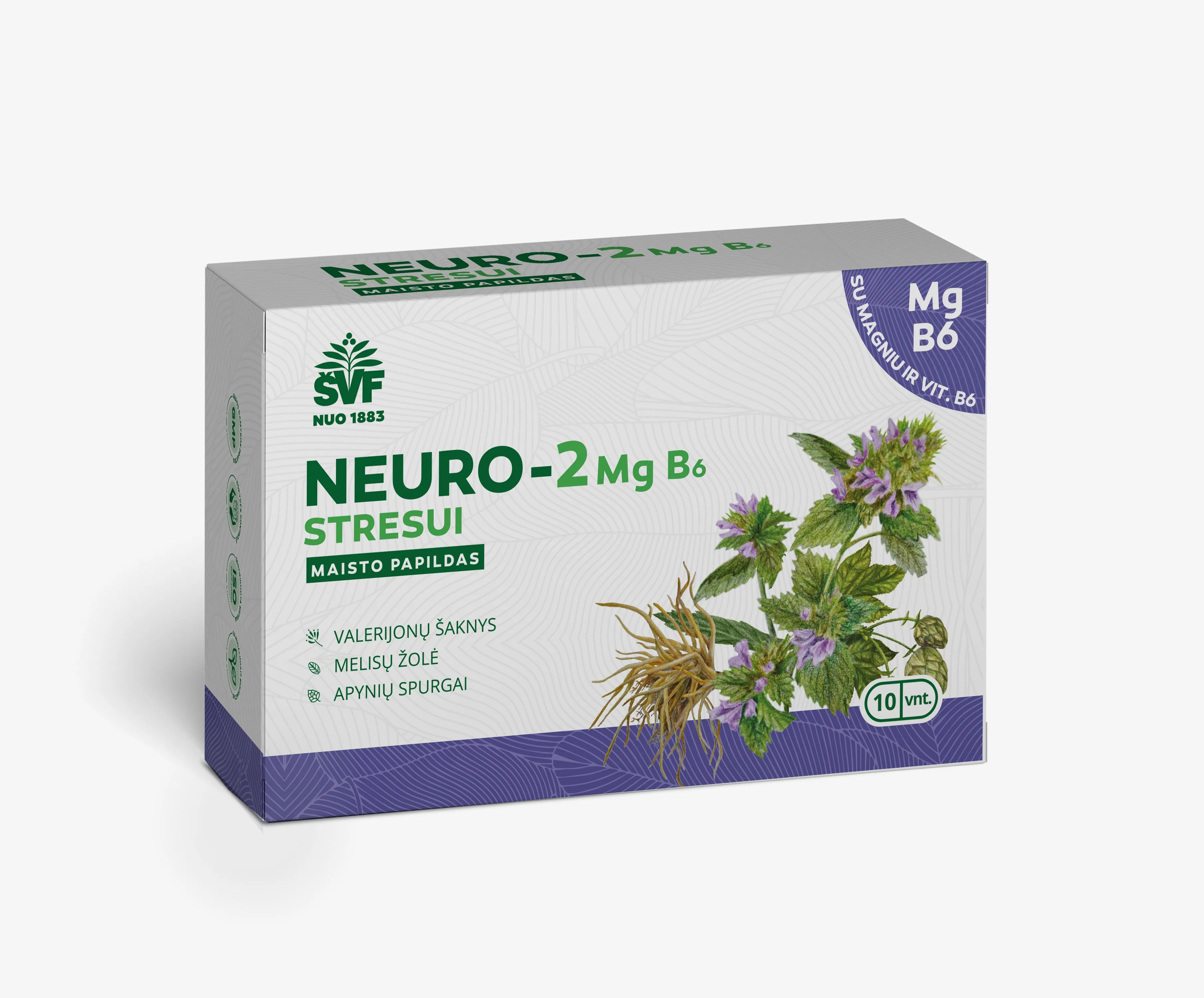 ŠVF NEURO-3 Mg B6 kapsulės N10 -  