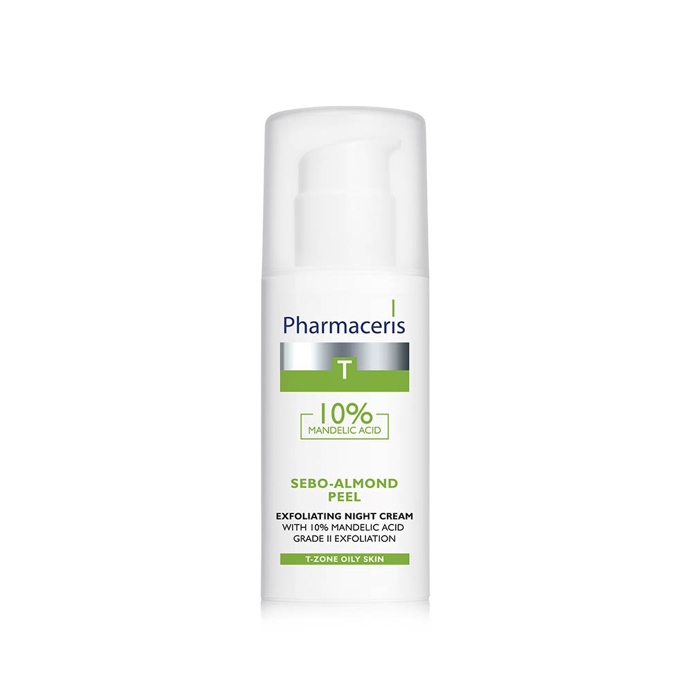PHARMACERIS T naktinis kremas pilingas SEBO-ALMOND PEEL, 50ml -  