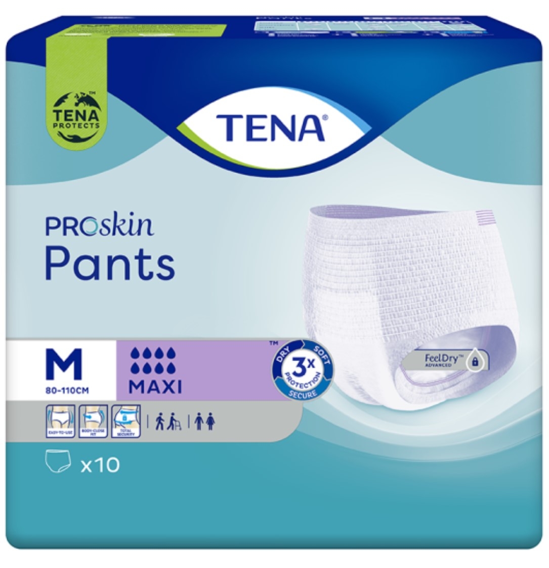 TENA sauskelnės kelnaitės PANTS MAXI, M dydis, N10 -  