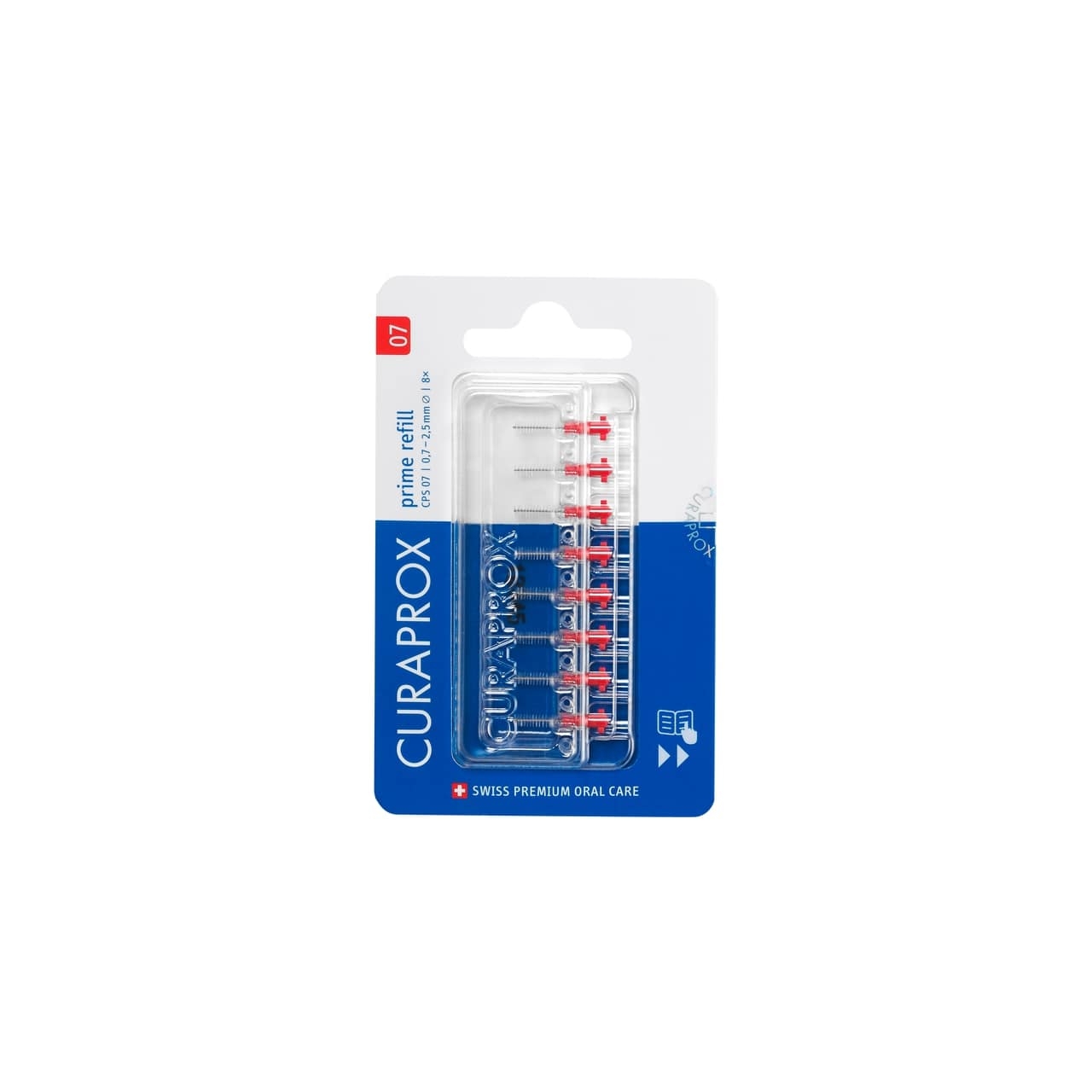 CURAPROX tarpdančių šepetėlių papildymas CPS PRIME REFILL 07, N8 -  