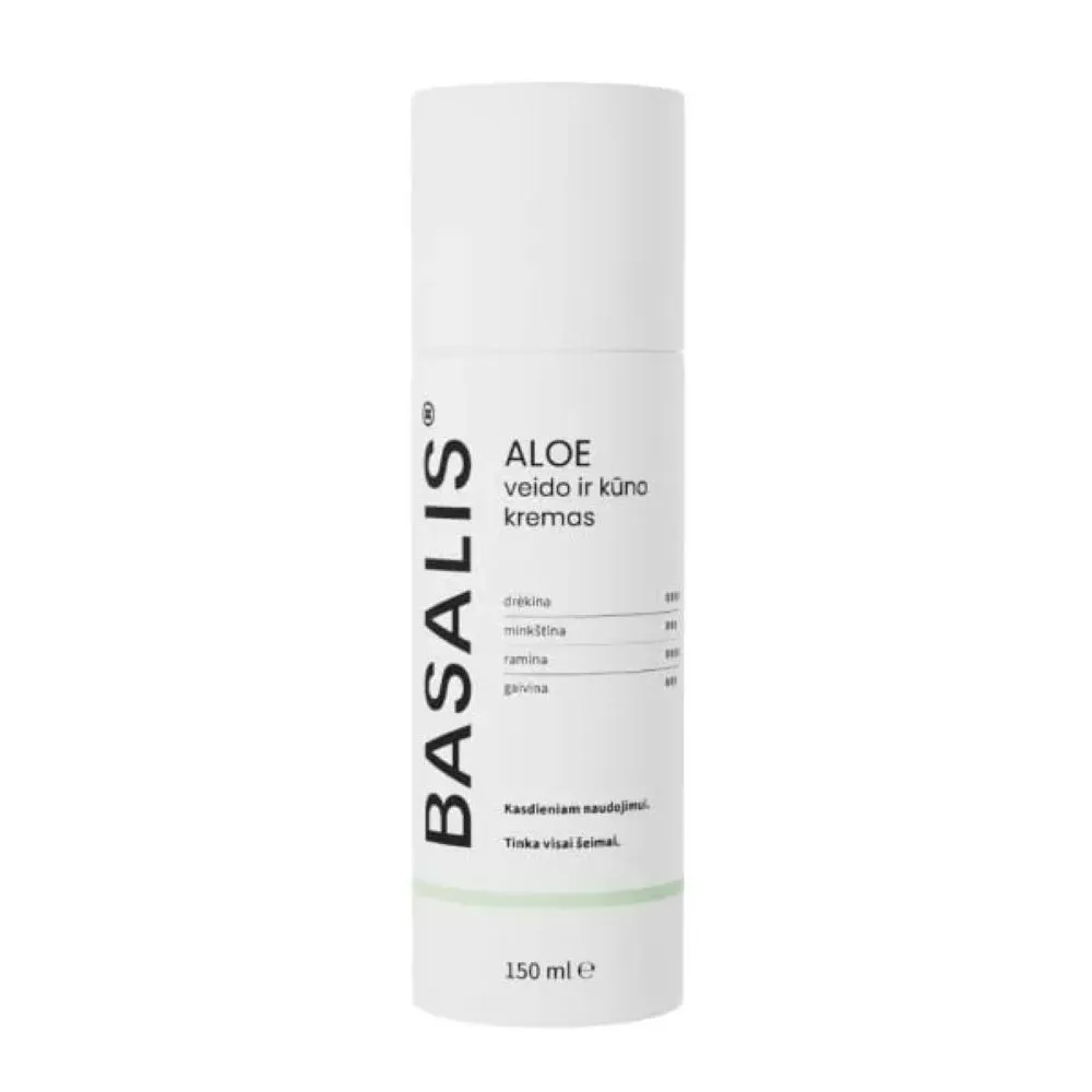 BASALIS veido ir kūno kremas ALOE, 150ml -  