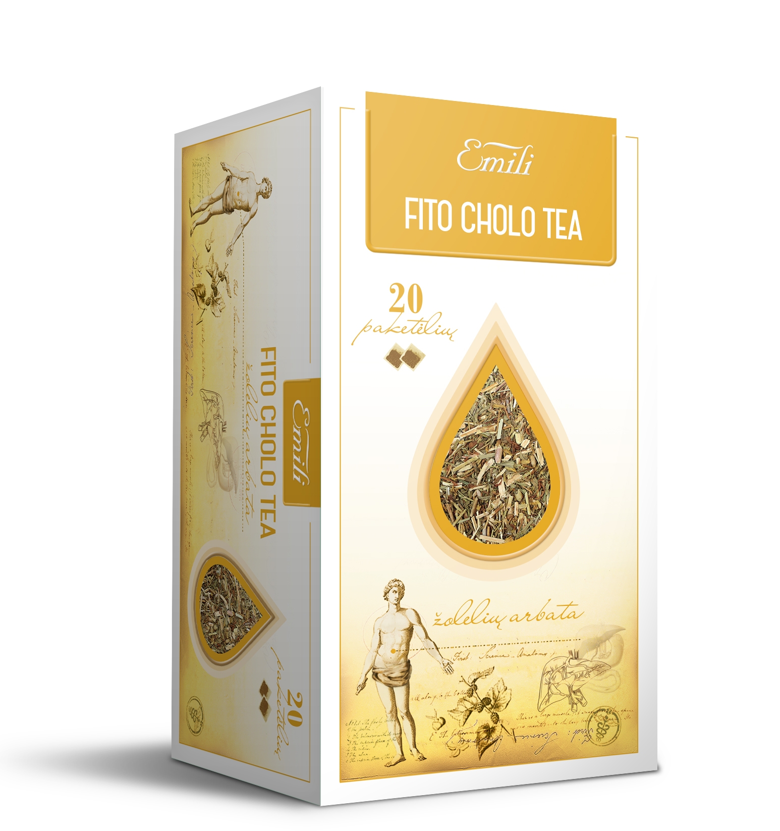 EMILI arbata FITO CHOLO TEA, 1,5g x 20vnt -  