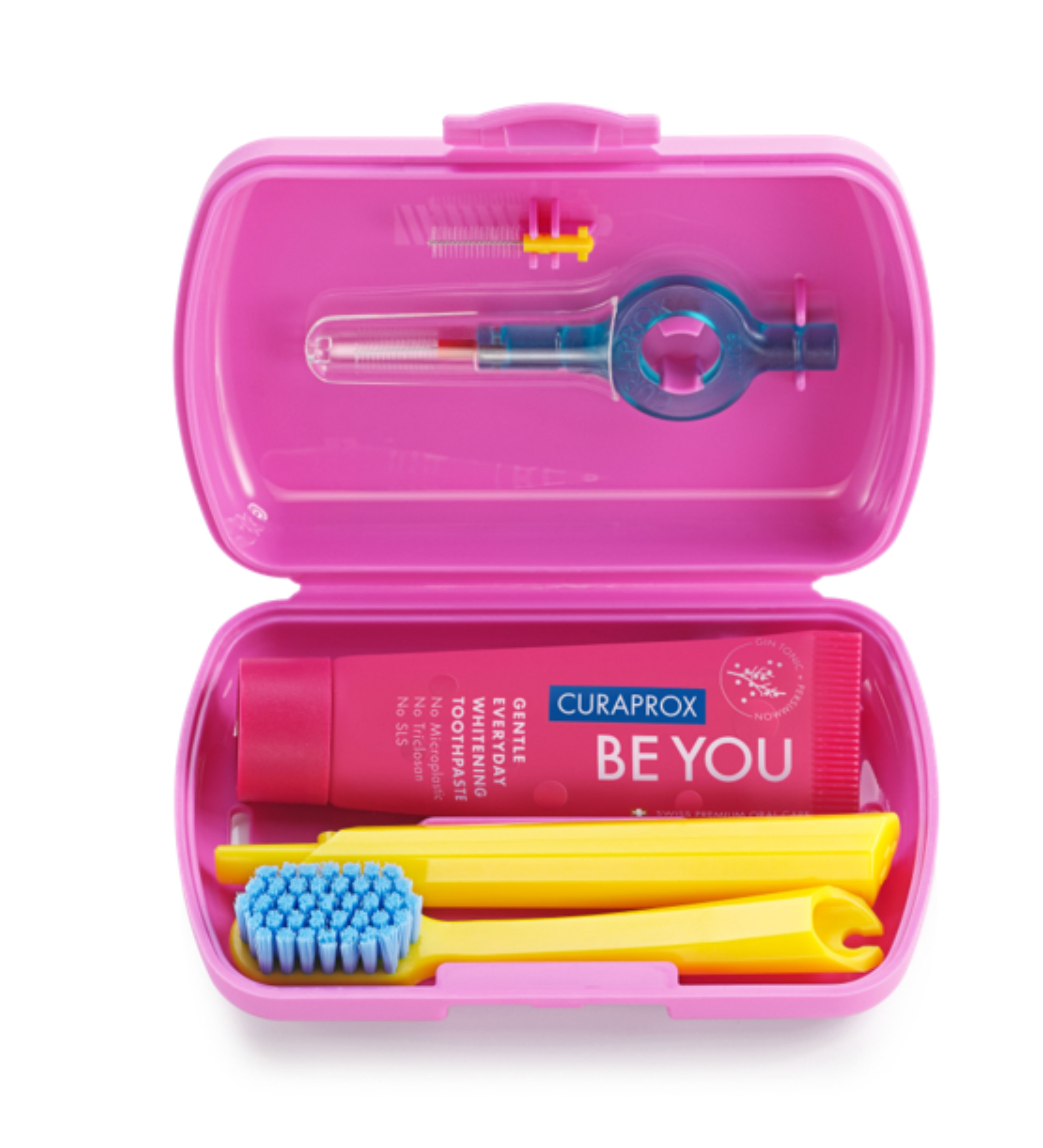 CURAPROX kelioninis rinkinys TRAVEL SET, rožinis, N1 -  
