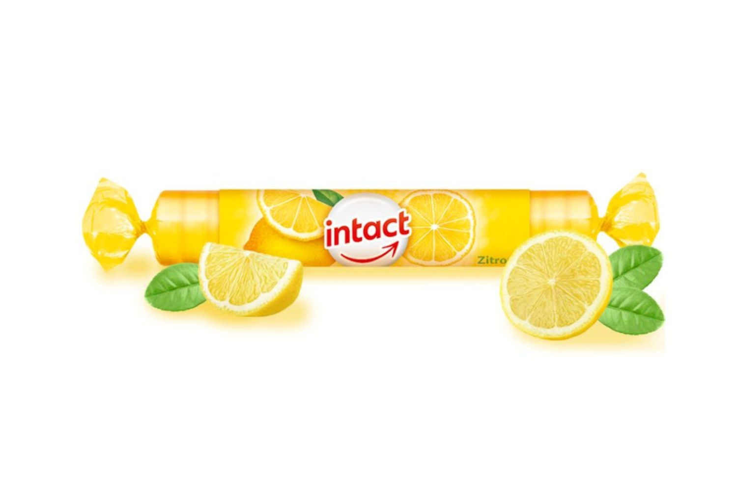 INTACT, gliukozės tabletės, citrinų skonio, 40 g -  