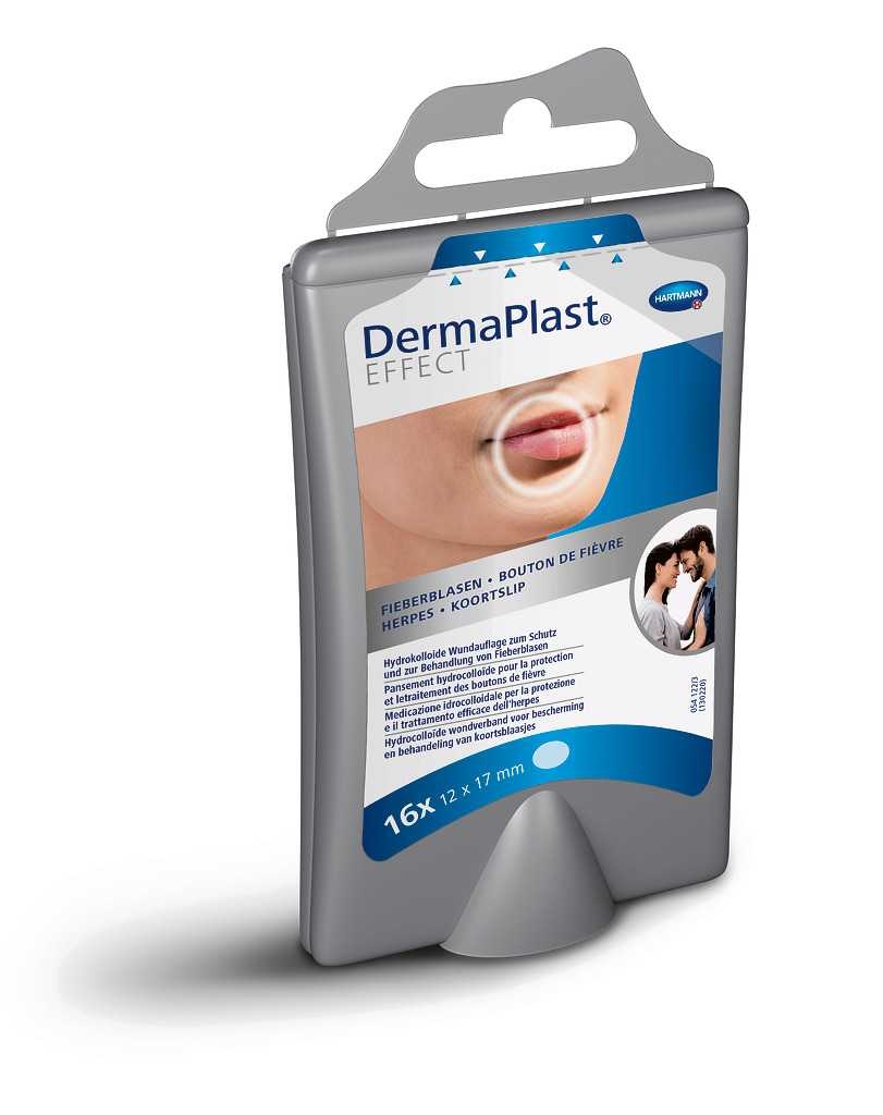 DERMAPLAST EFFECT pleistras nuo lūpų pūslelinės, 16 vnt. -  