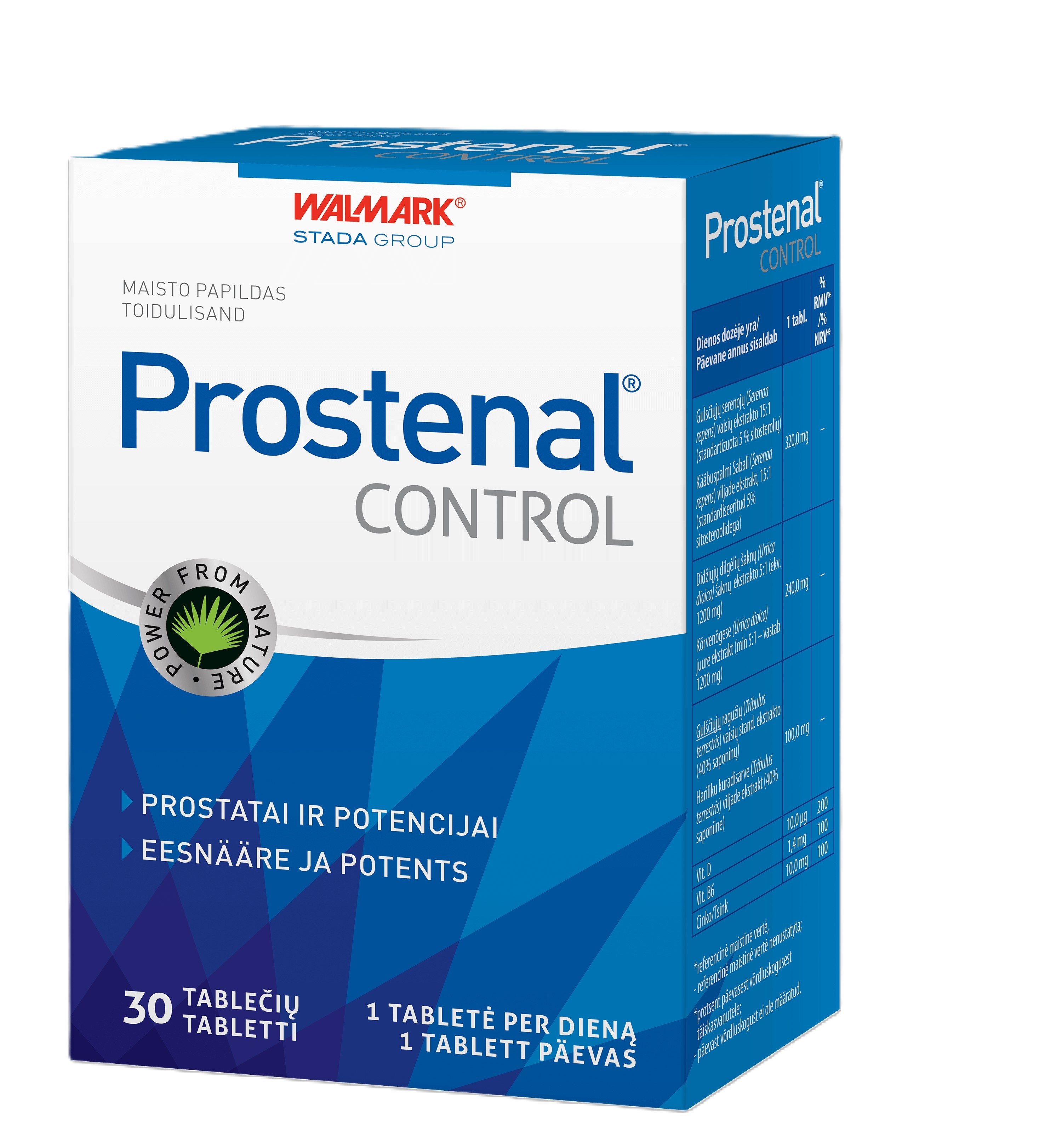 Prostenal control (prostatai ir potencijai), 30 tablečių -  