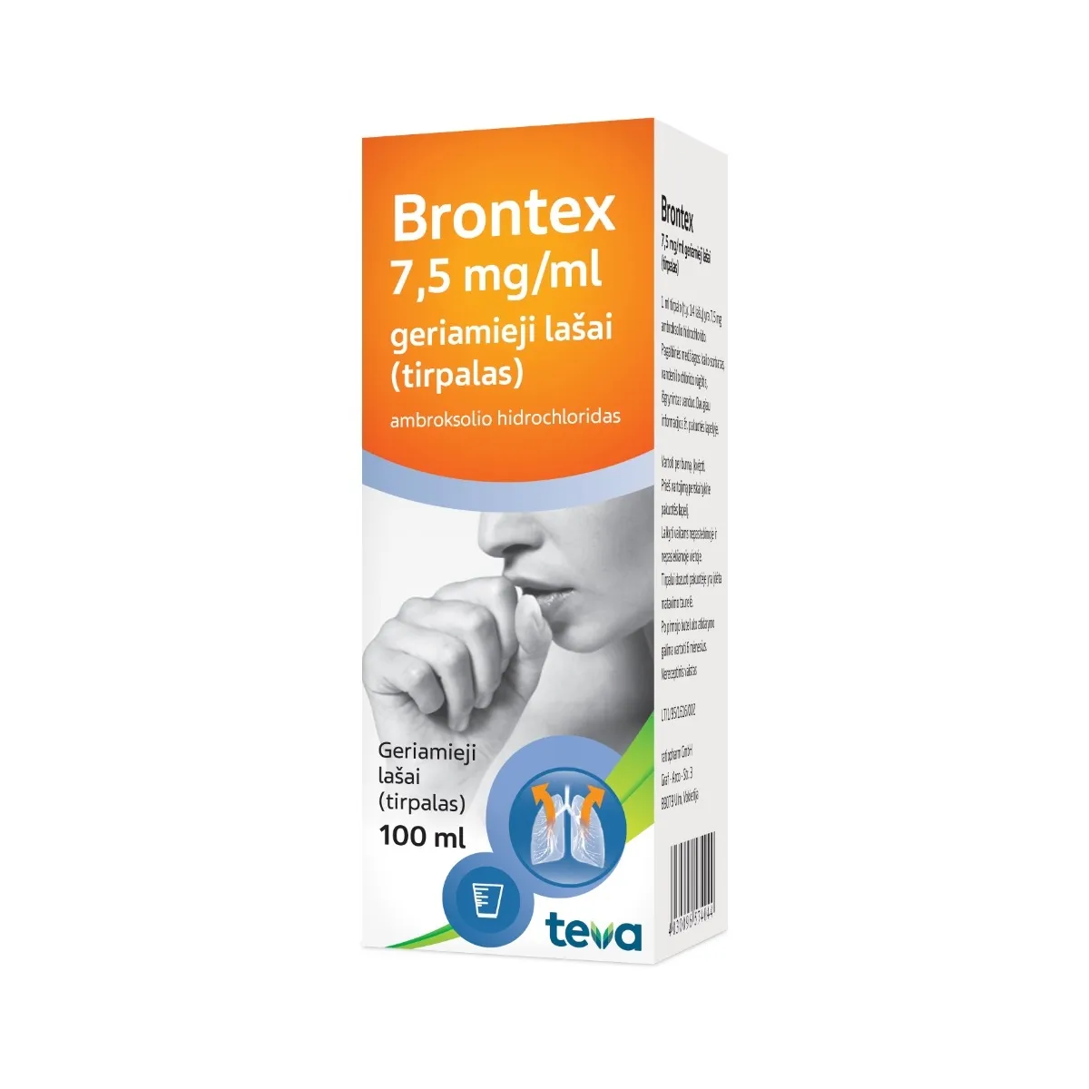 Brontex 7,5mg/ml lašai 100ml N1 -  1