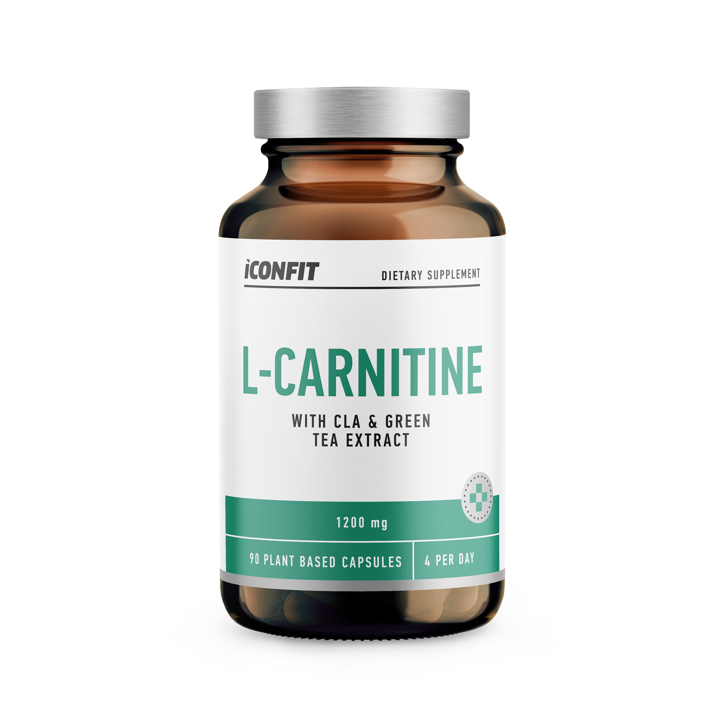 ICONFIT L-karnitinas su CLA ir žaliosios arbatos ekstraktu, N90 -  