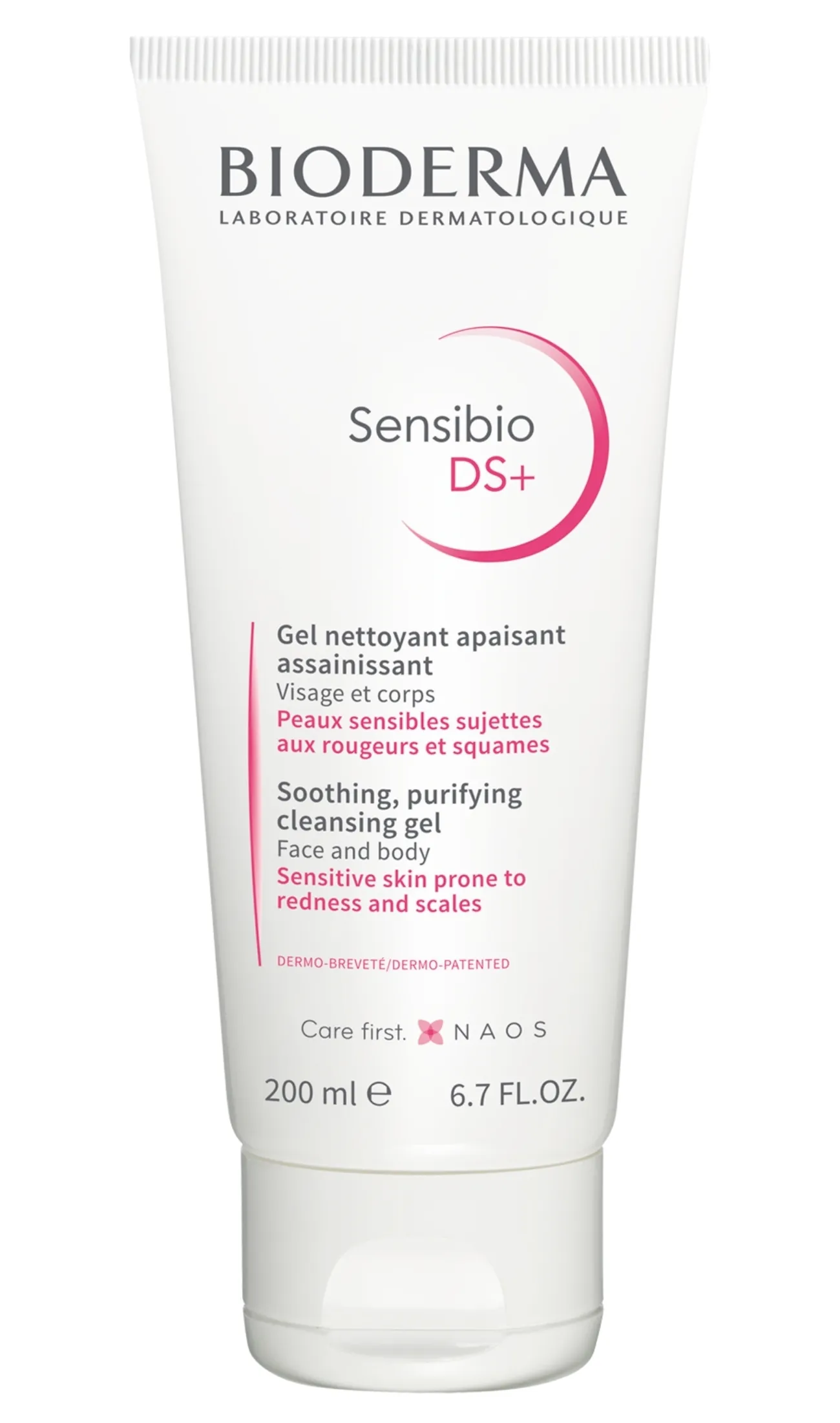 BIODERMA gelinis pleiskanojančios odos prausiklis SENSIBIO DS+, 200ml -  
