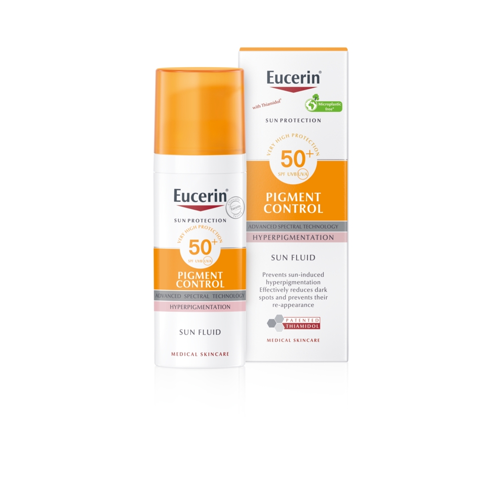 EUCERIN fluidas nuo saulės ir hiperpigmentacijos SPF 50+, 50ml -  