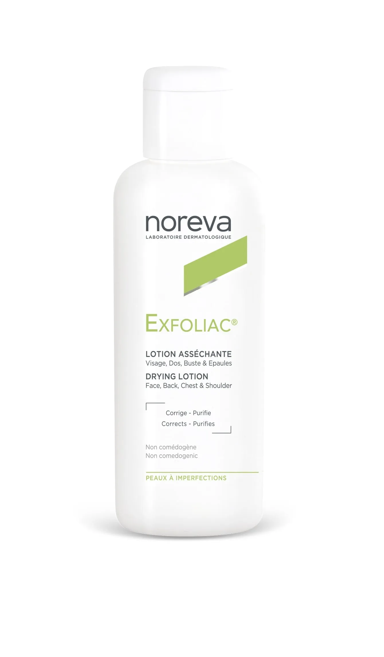 NOREVA veido, nugaros ir krūtinės odos losjonas EXFOLIAC, 125ml -  