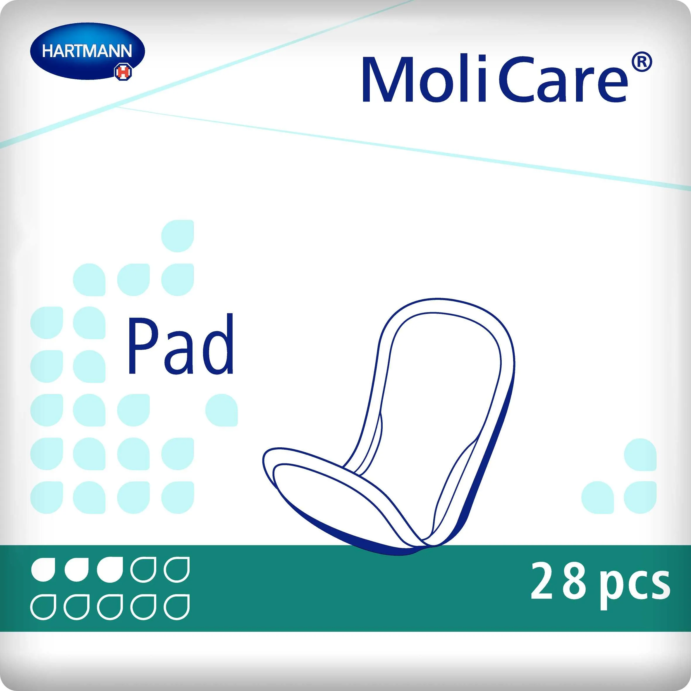 HARTMANN įklotai MOLICARE PAD, 3 lašai, N28 -  