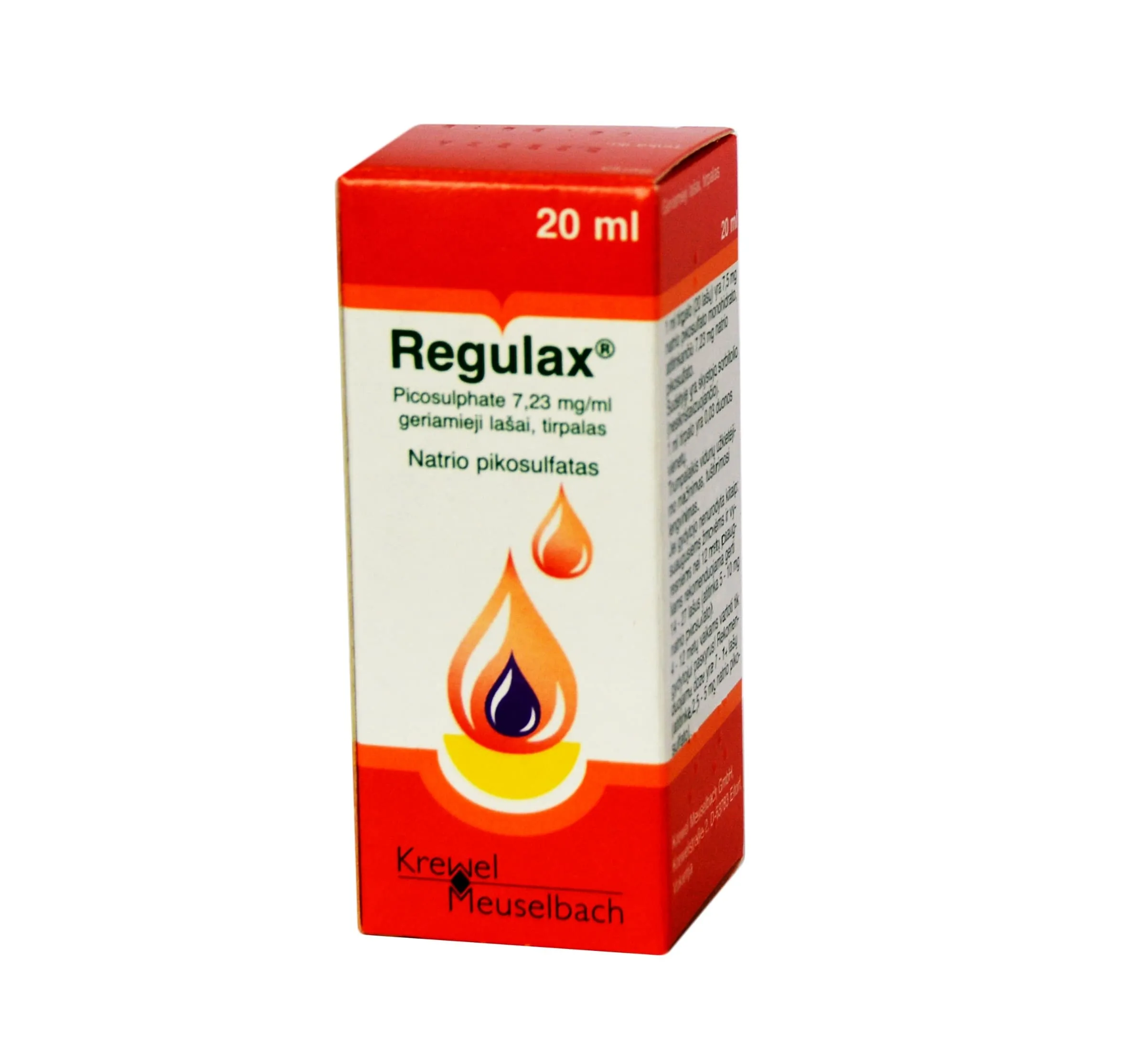 Regulax Picosulphate 7.23mg/ml geriamieji lašai 20ml -  