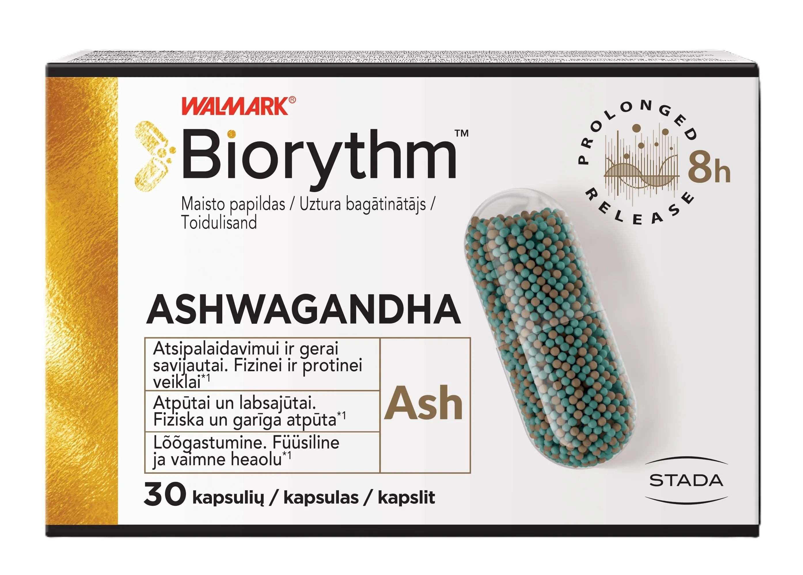 BIORYTHM ASHWAGANDHA (prailginto veikimo ašvaganda), 30 kapsulių -  4