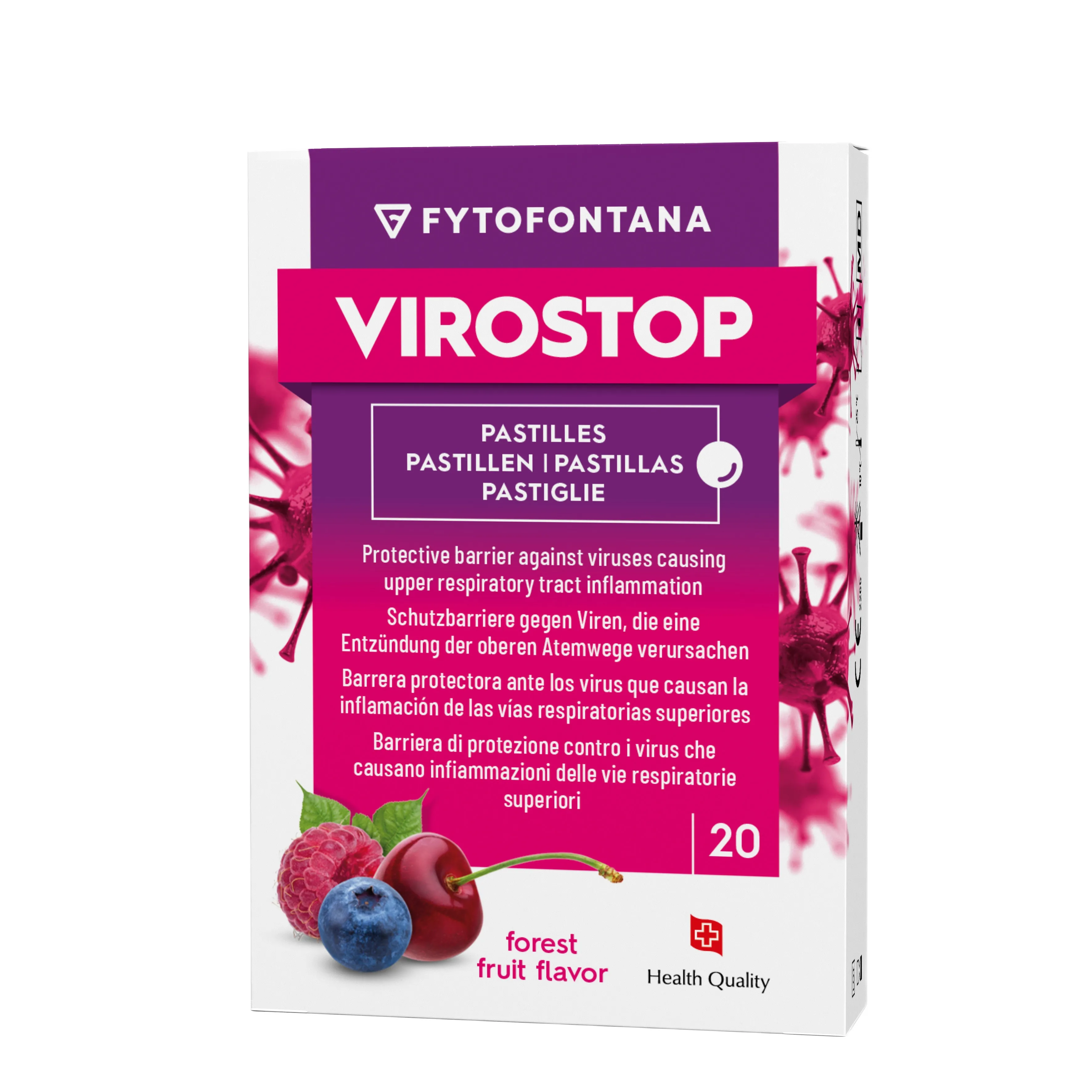FYTOFONTANA VIROSTOP, Miško uogų skonio pastilės, N20 -  