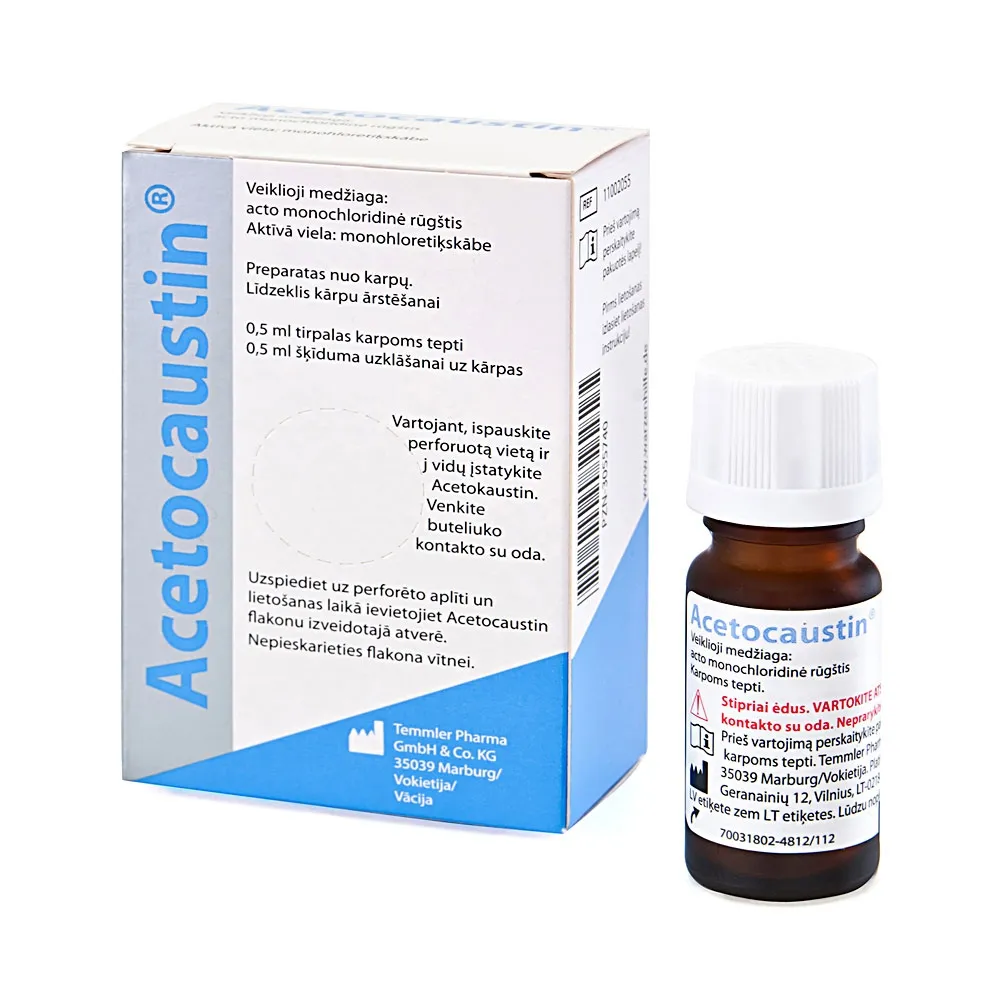 ACETOCAUSTIN skystis karpoms, 0,5ml -  